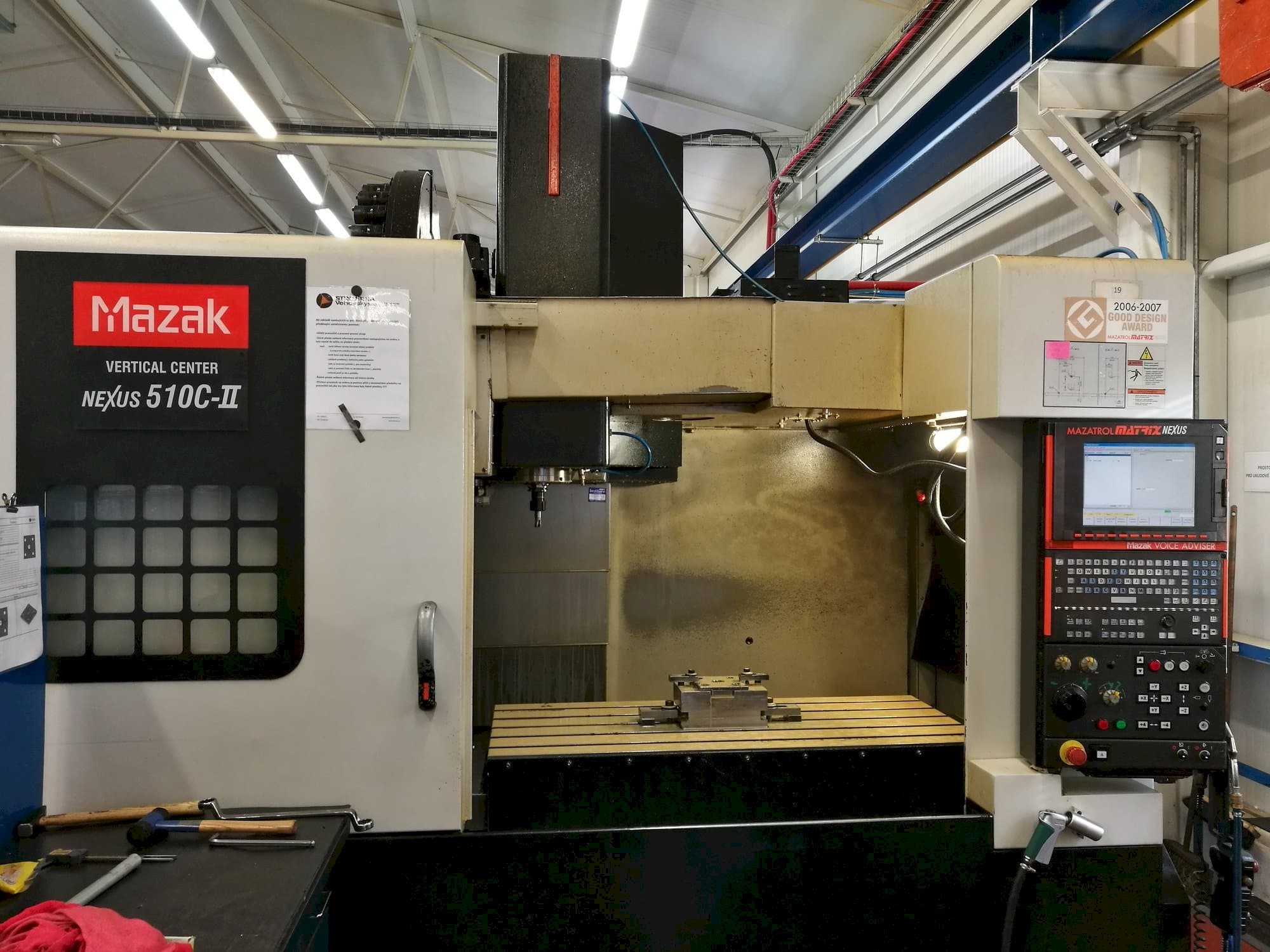 A Mazak VC Nexus 510C-II  gép elölnézete