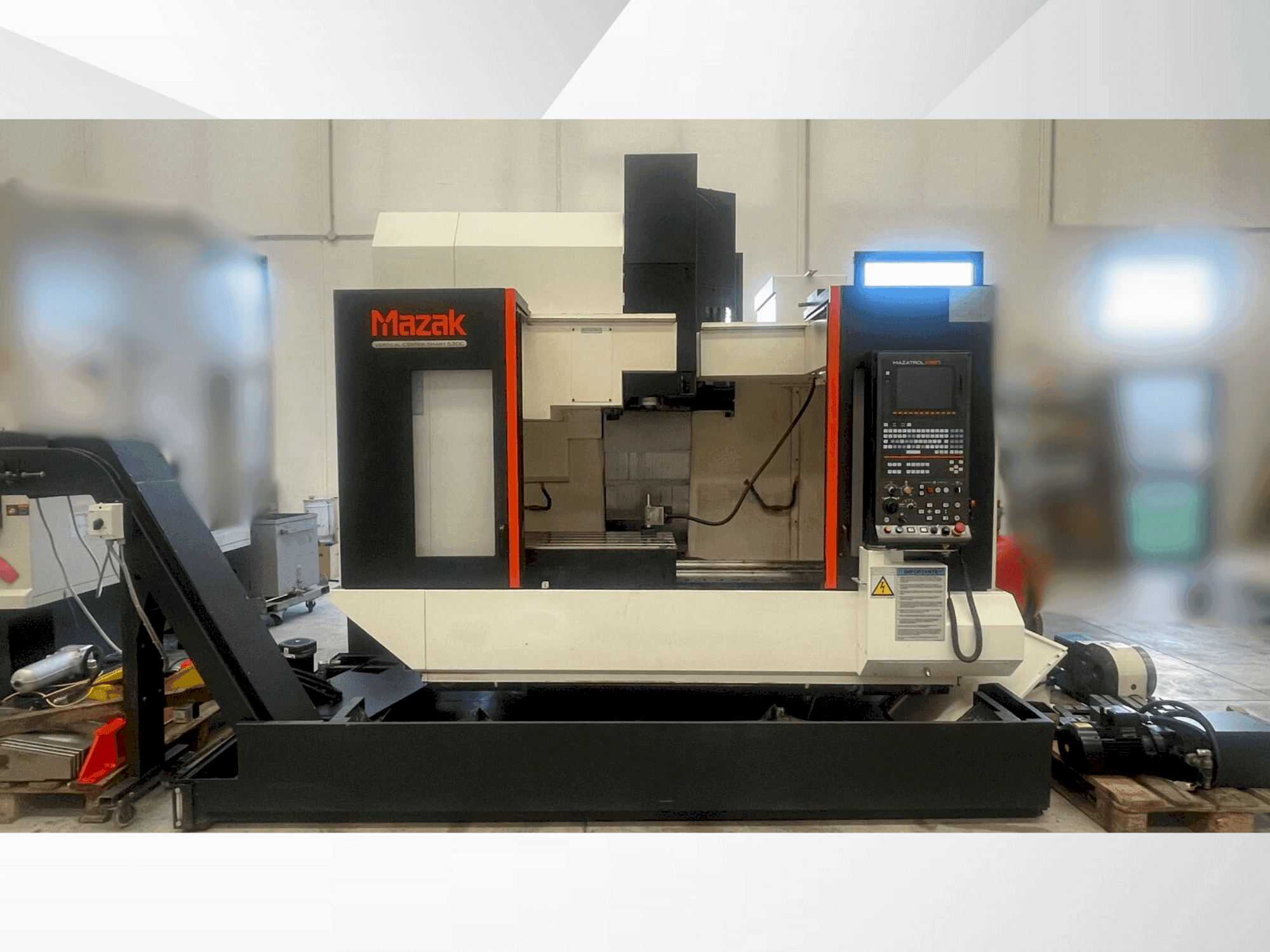 A Mazak VERTICAL CENTER SMART 530C  gép elölnézete