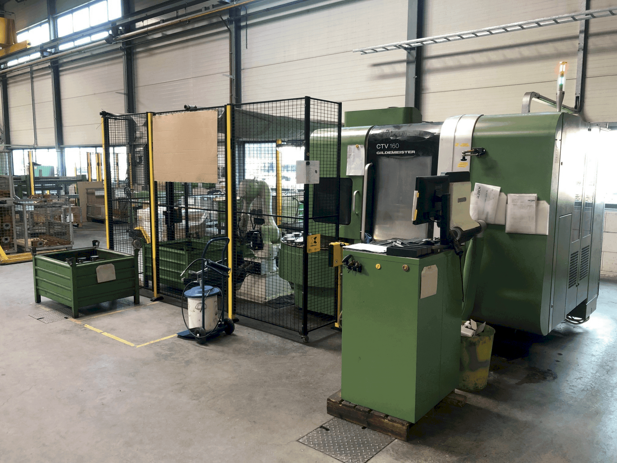 A DMG Gildemeister CTV 160  gép elölnézete