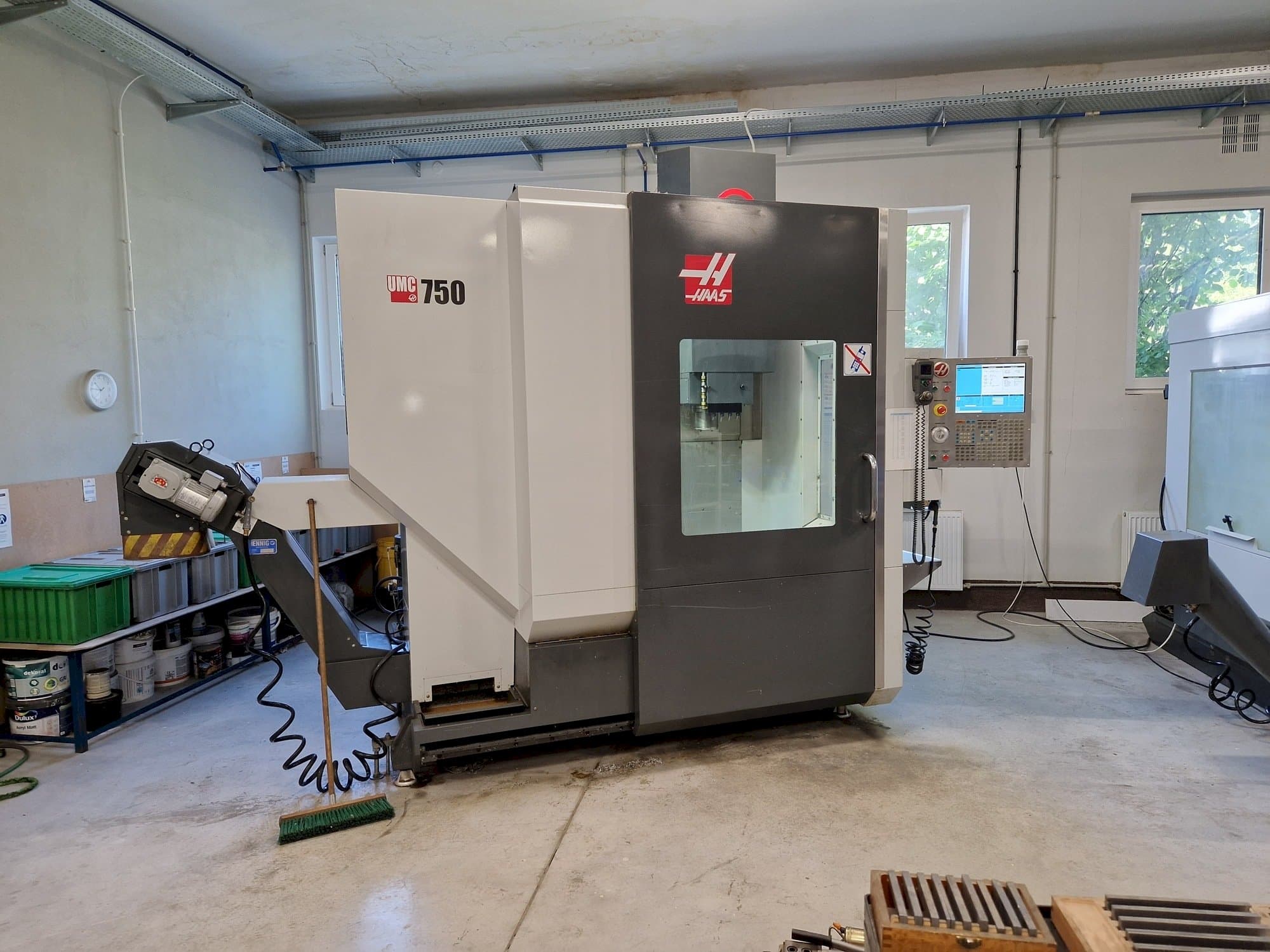 A HAAS UMC-750  gép elölnézete