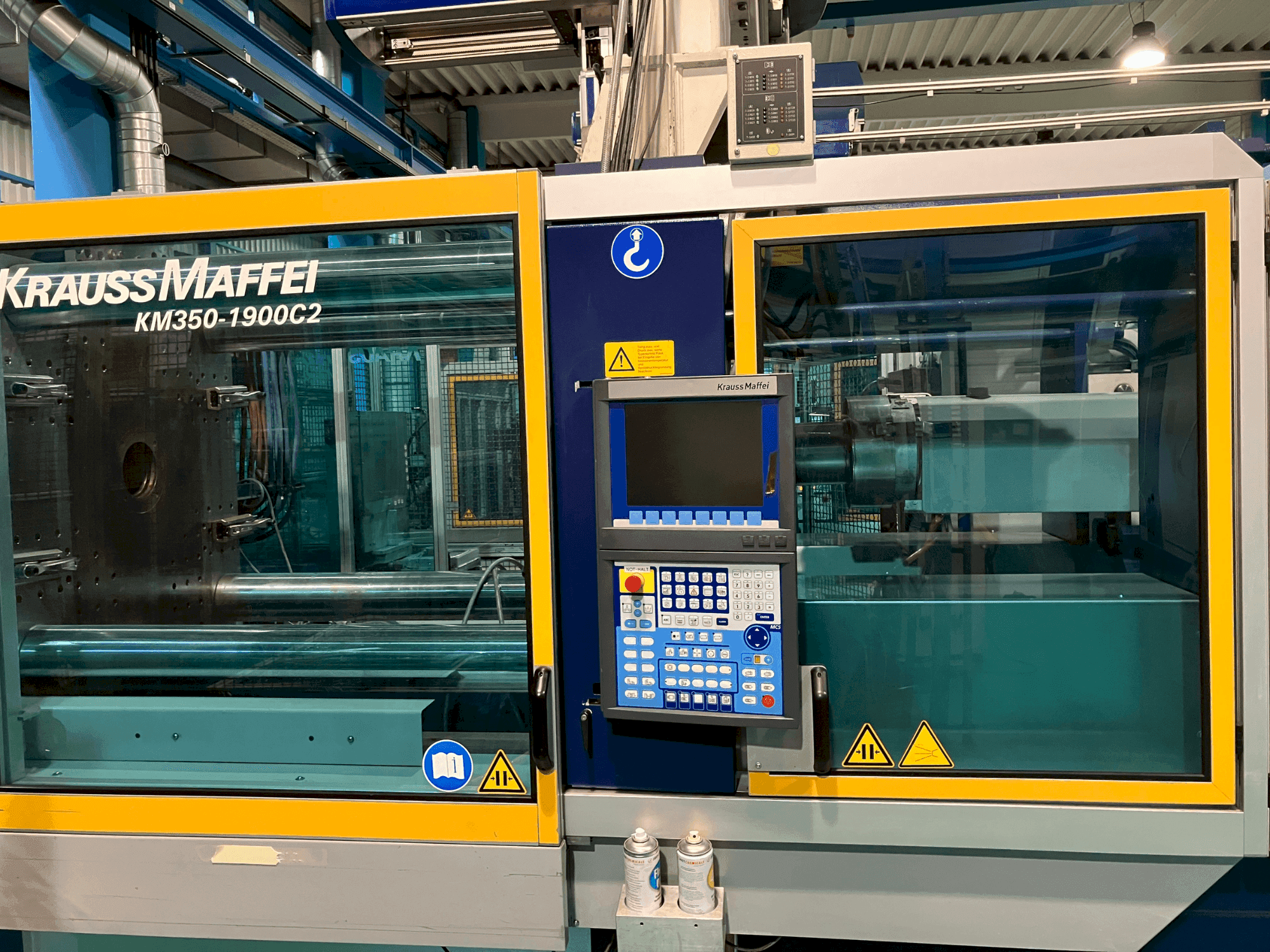 A Krauss Maffei KM350  gép elölnézete