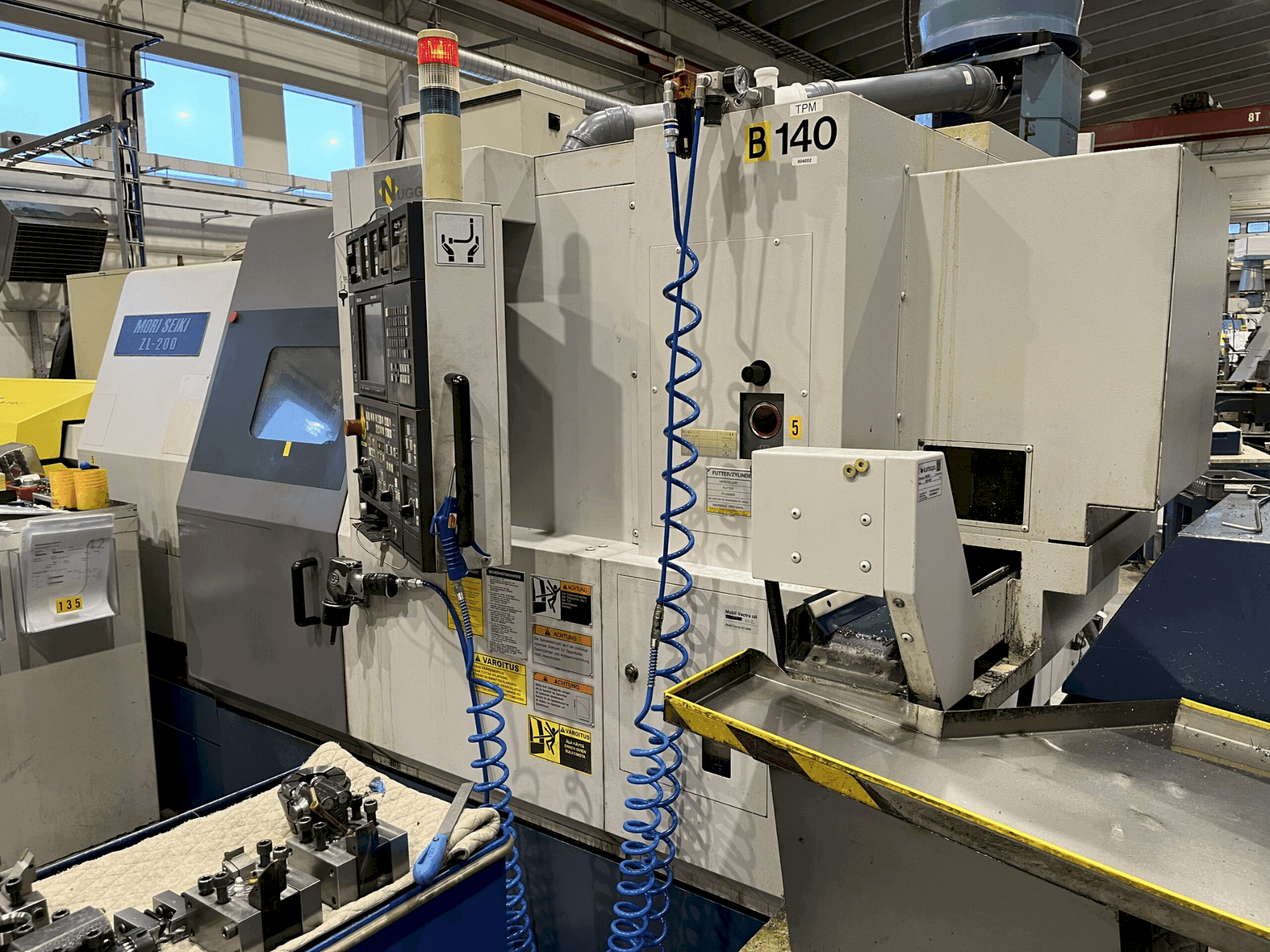 A MORI SEIKI ZL-200 SMC  gép elölnézete