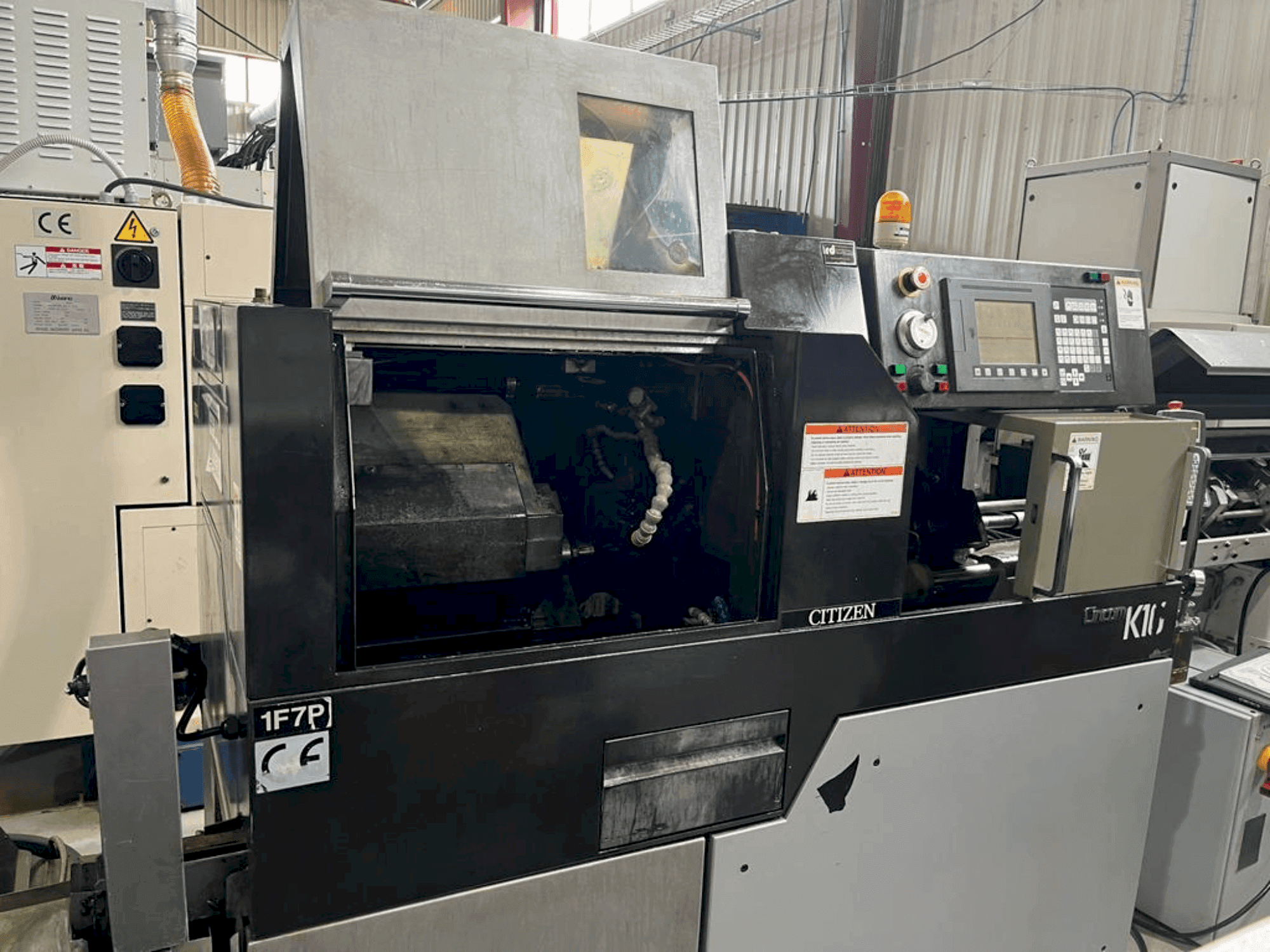 A Citizen Cincom K16 VII  gép elölnézete