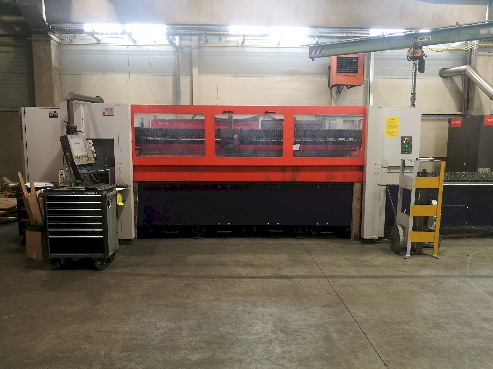 A Bystronic Bystar 3015  gép elölnézete