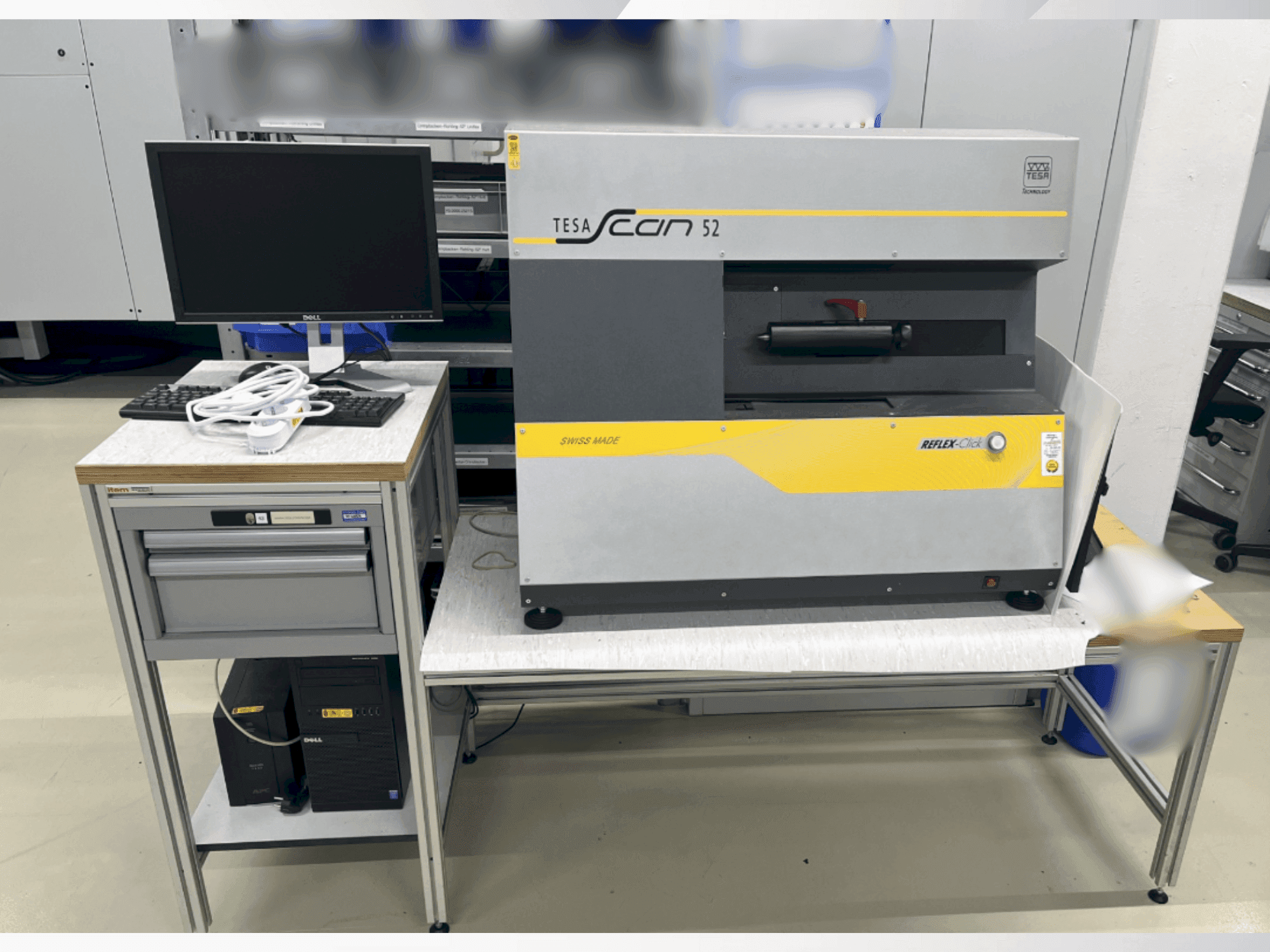 A TESA Scan 52  gép elölnézete