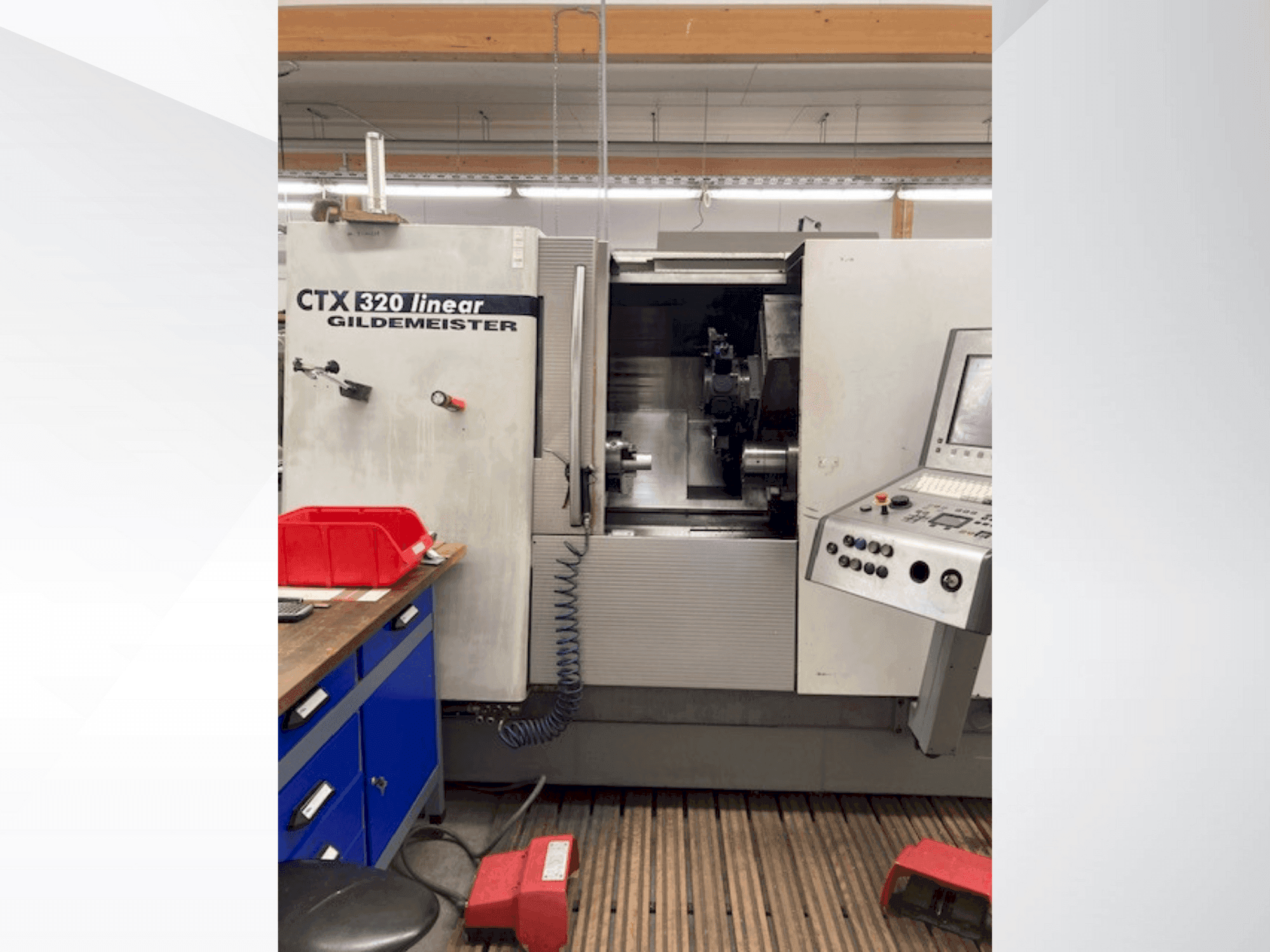 A Gildemeister CTX 320 linear  gép elölnézete