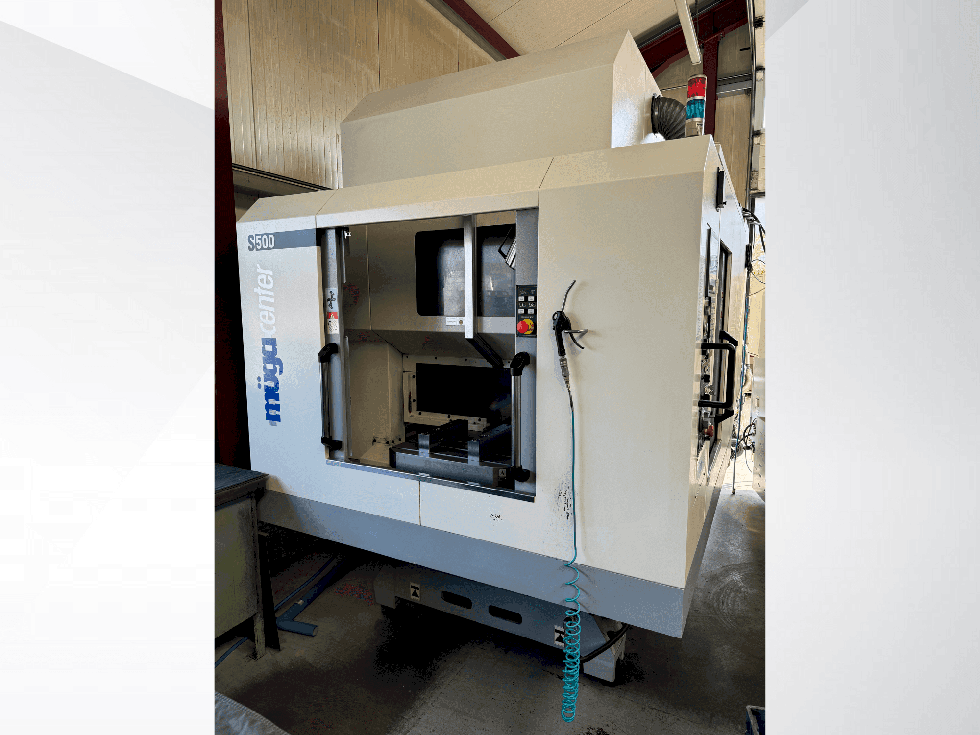 A Muga S500  gép elölnézete