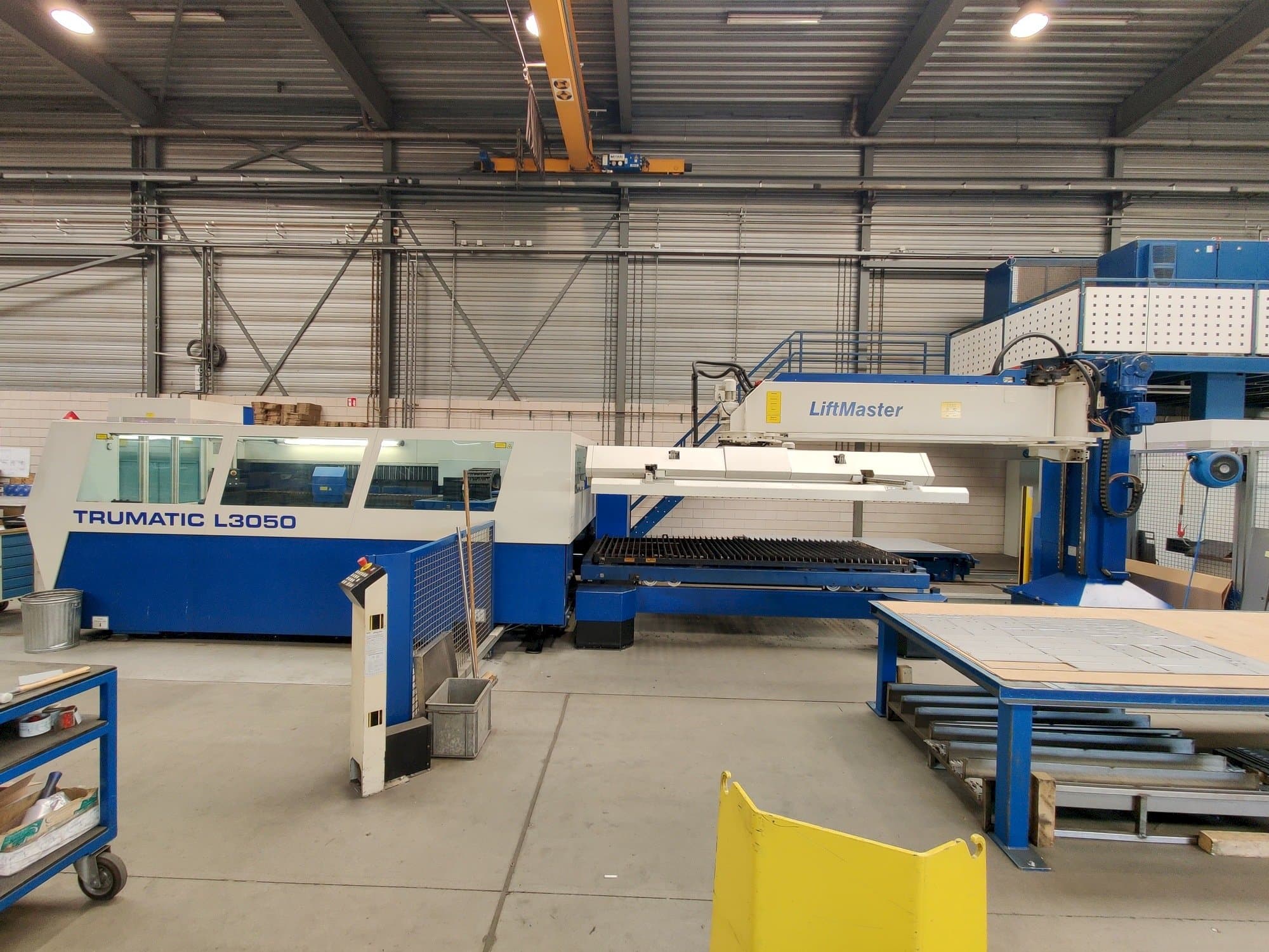 A Trumpf Trumatic L3050 + Liftmaster  gép elölnézete