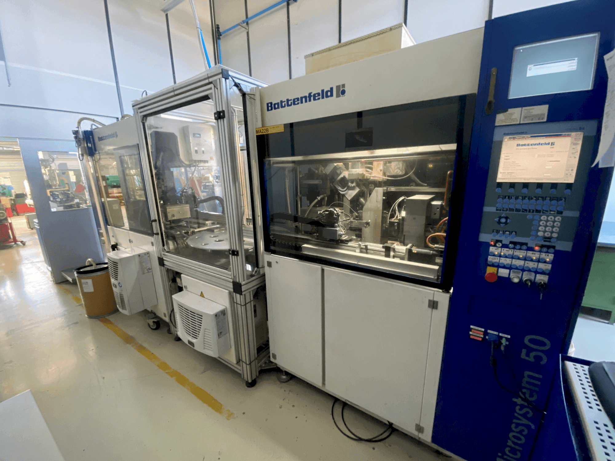 A Battenfeld Microsystem MM 50/50  gép elölnézete