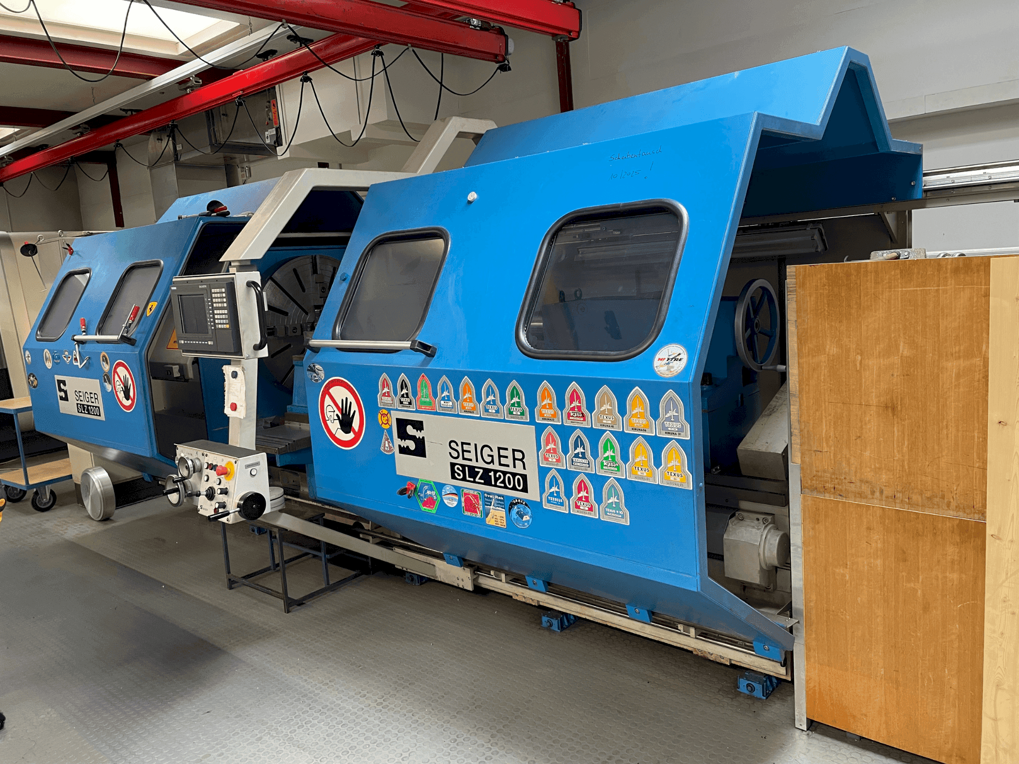 A SEIGER SLZ1200  gép elölnézete