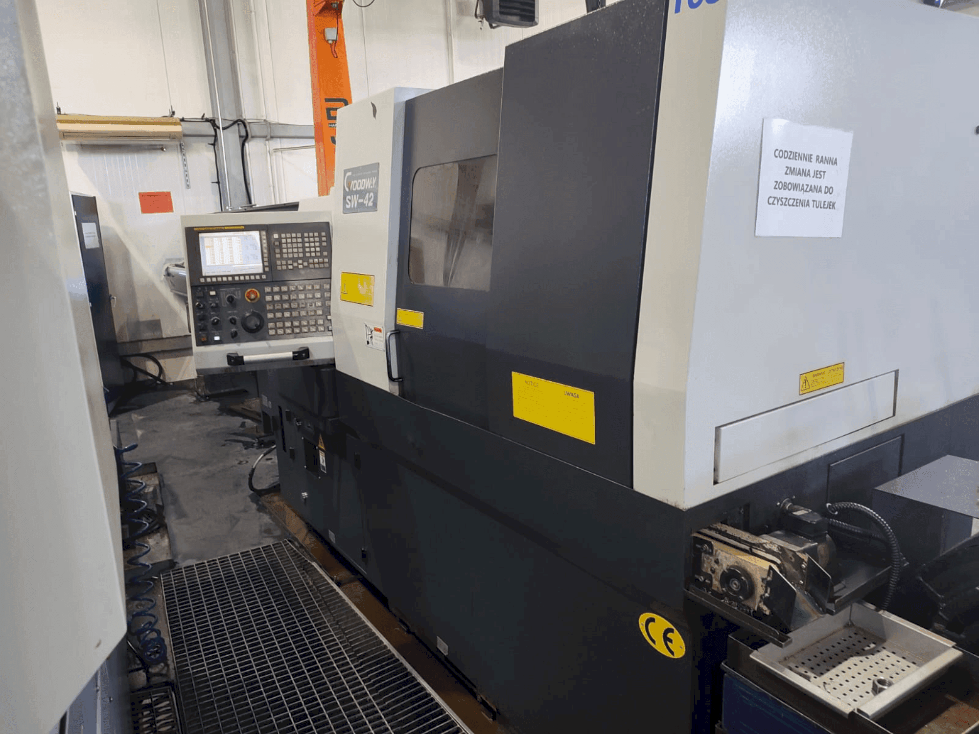 A Goodway SW 42  gép elölnézete