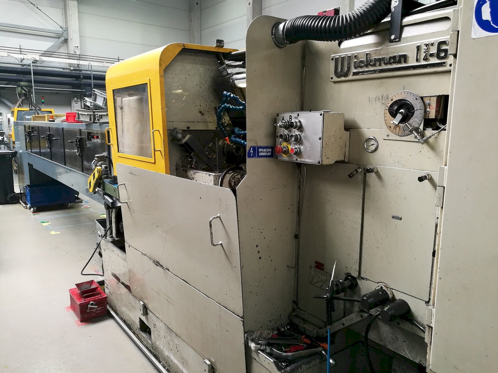 A Wickman 1  3/4"-6  gép elölnézete