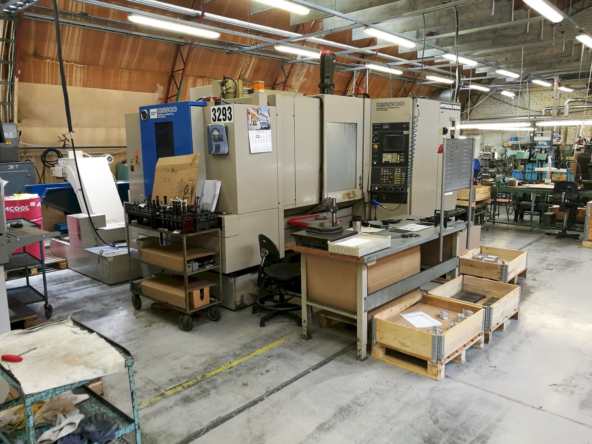 A HITACHI SEIKI HS 500  gép elölnézete