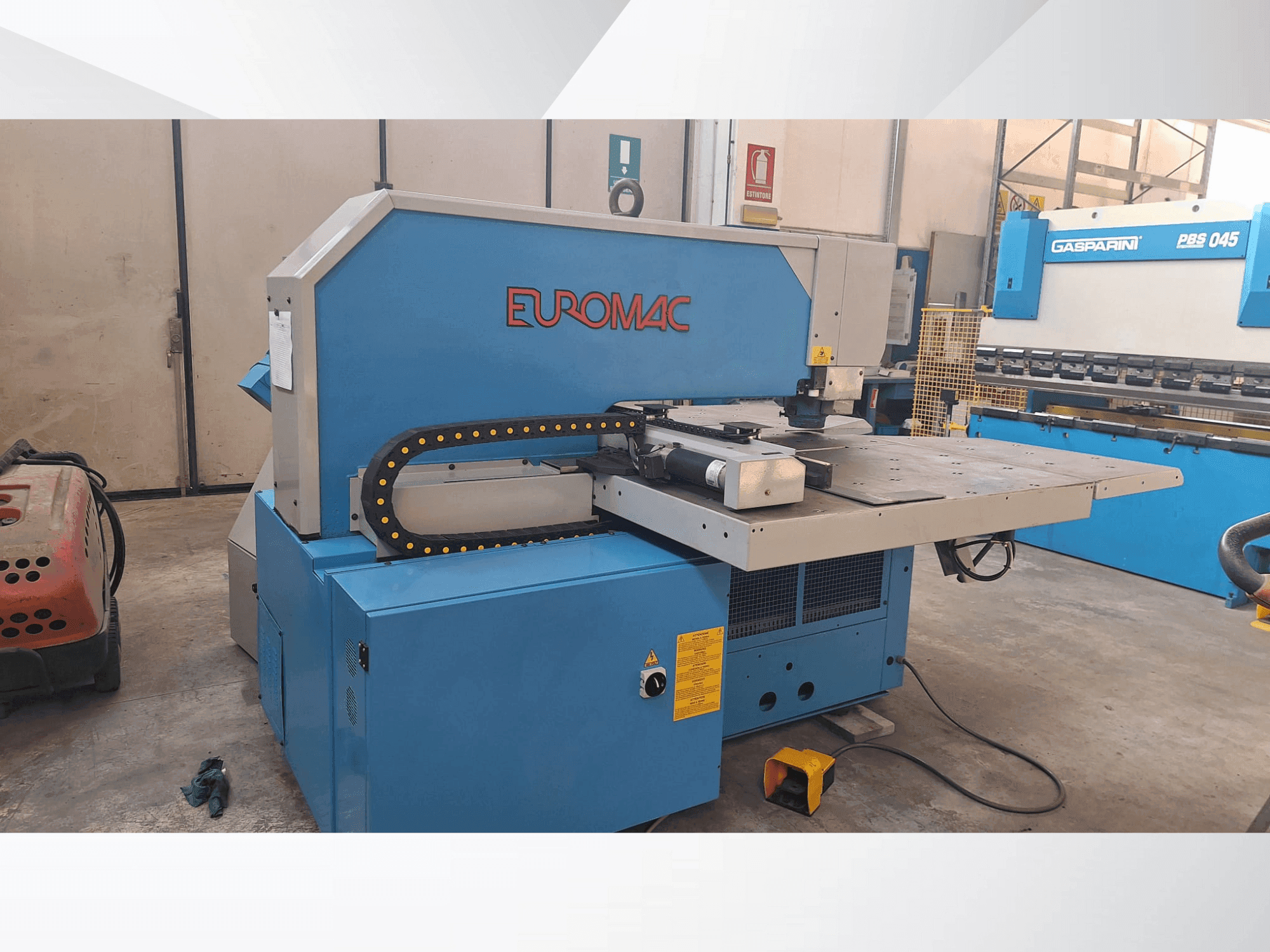 A Euromac BX 1000/50  gép elölnézete