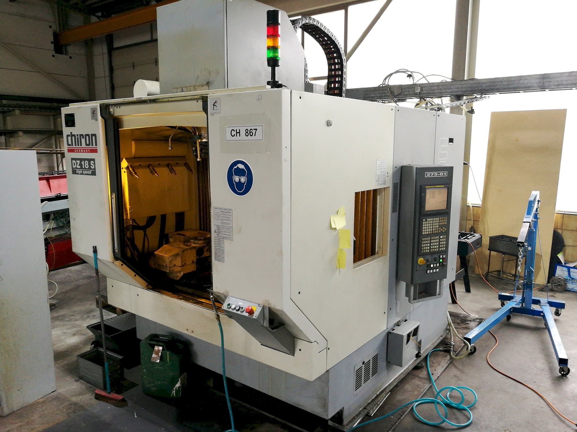 A Chiron DZ 18 S  gép bal oldali nézete