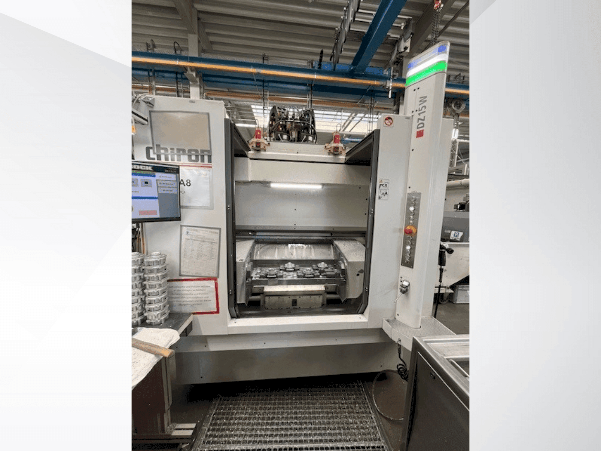 A CHIRON DZ 15 W  gép elölnézete