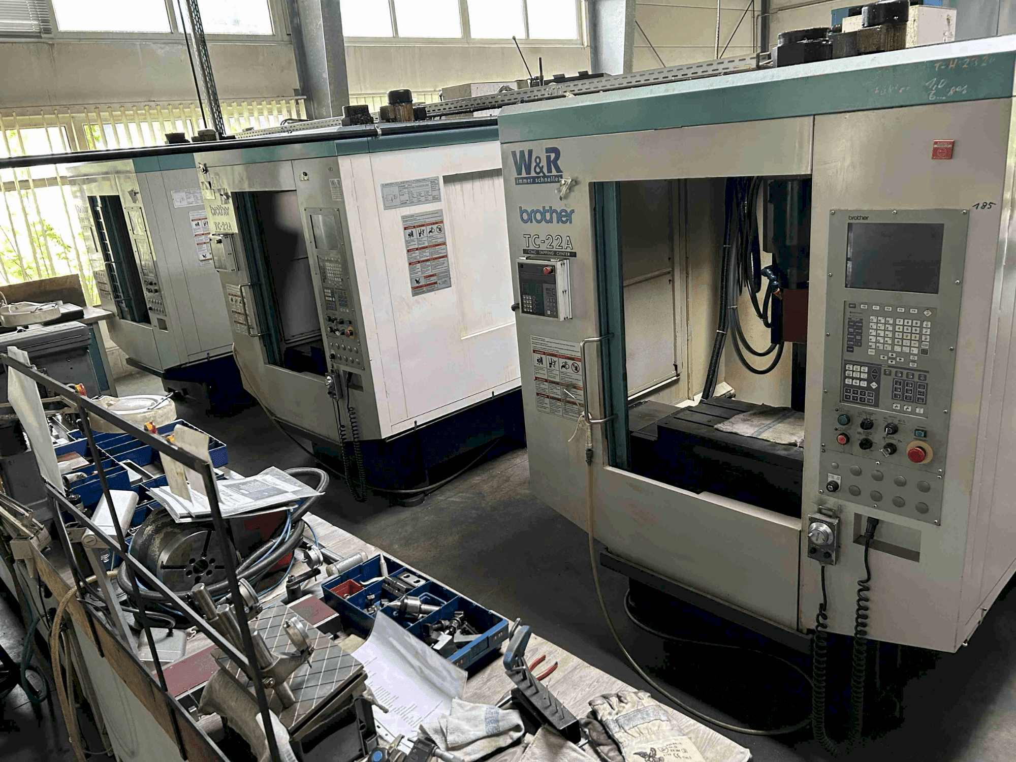 A Brother TC-22A  gép elölnézete