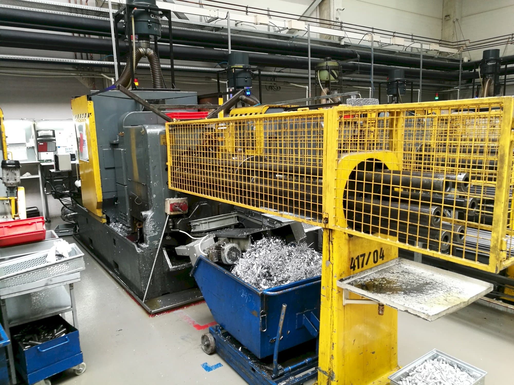 A Wickman 1  3/8"-6  gép elölnézete