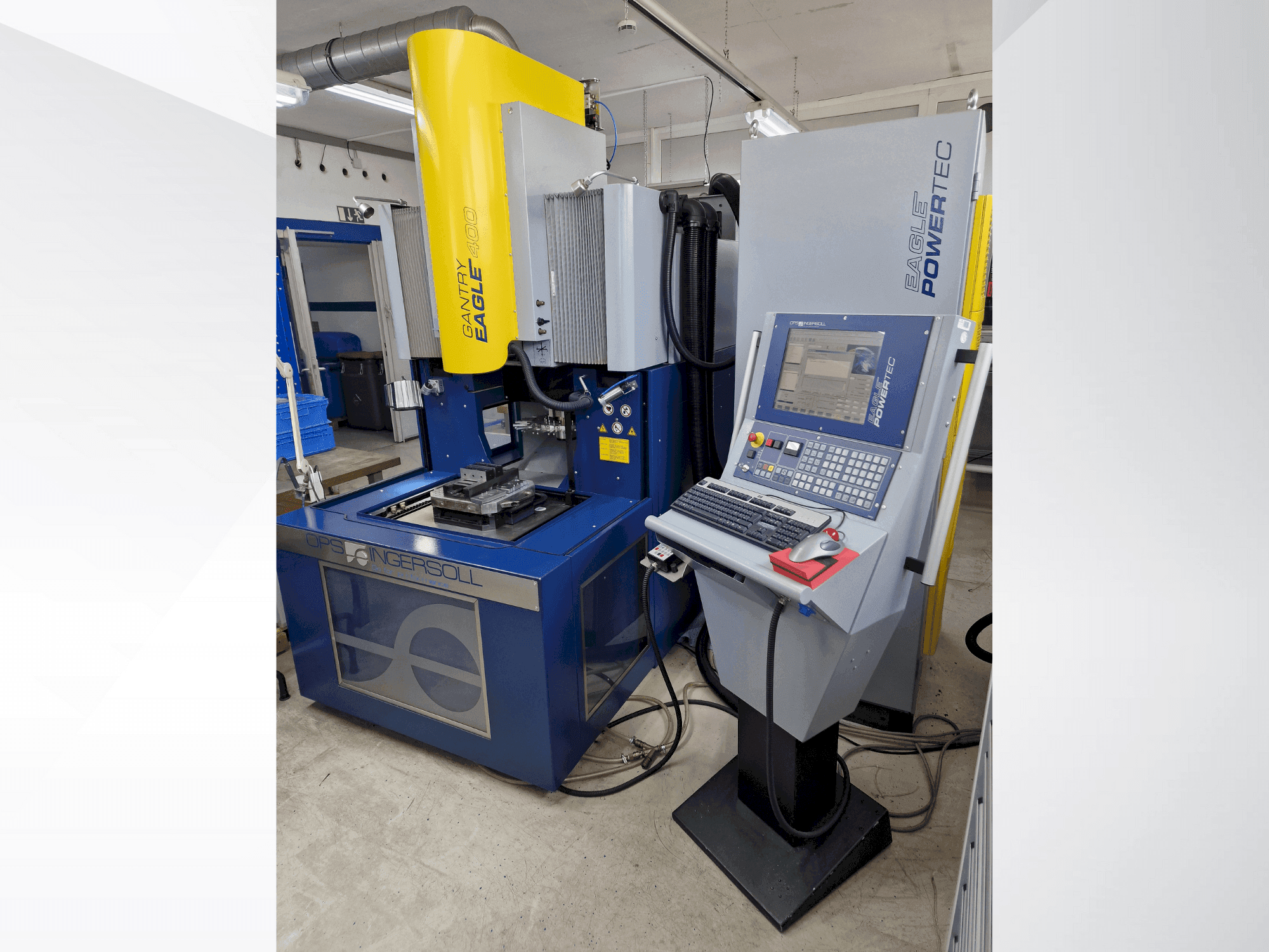 A OPS INGERSOLL Eagle 400  gép elölnézete