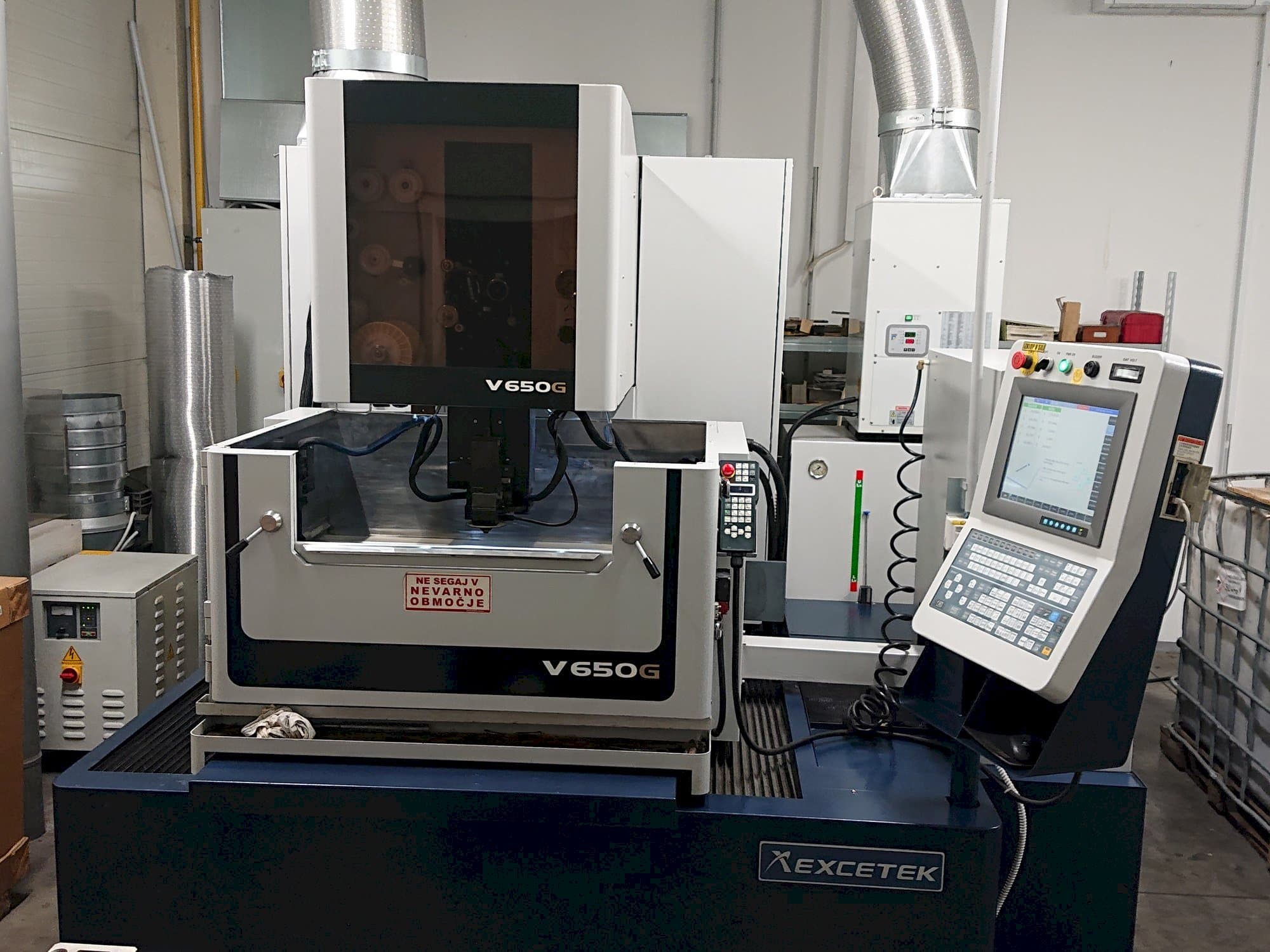 A EXCETEK V650G  gép elölnézete