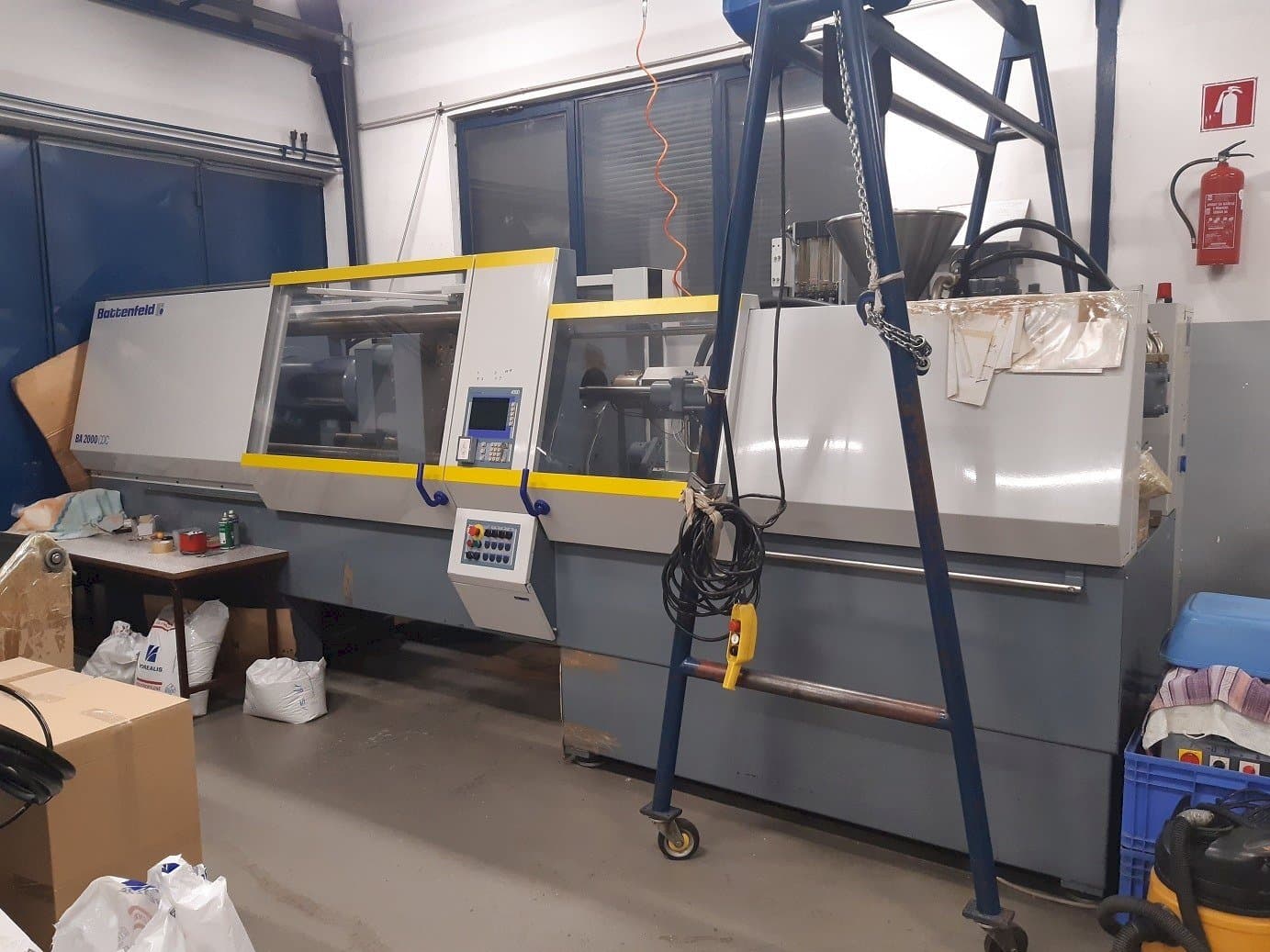 A Battenfeld BA 2000/1000 CDC  gép elölnézete