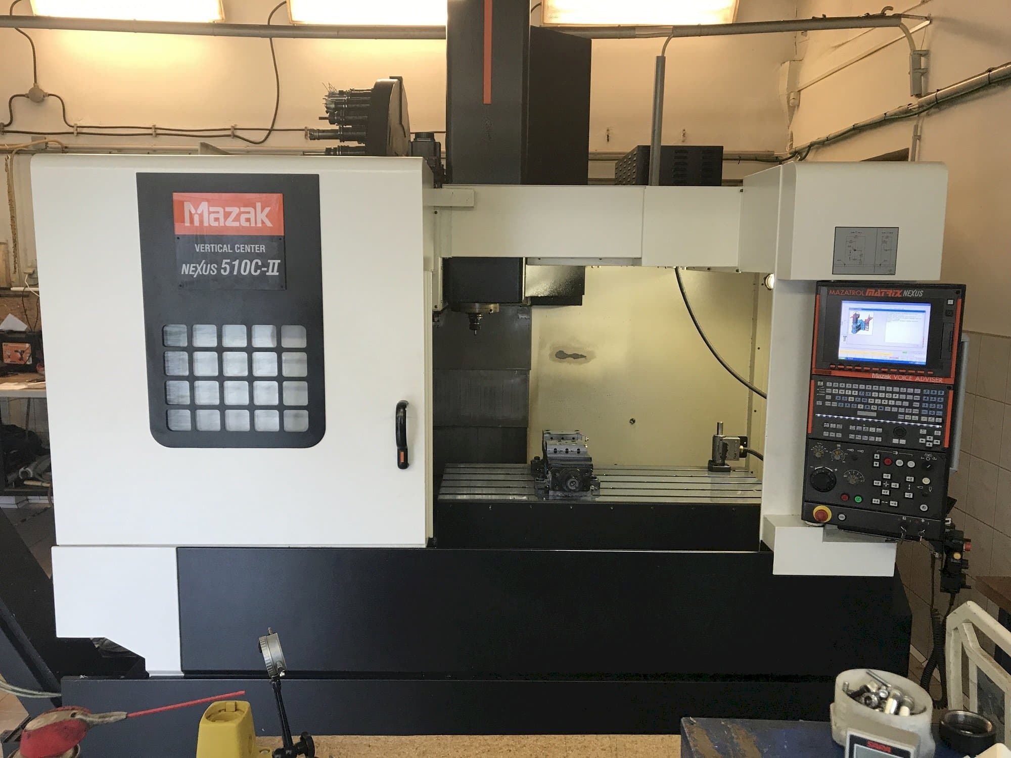 A Mazak Nexus 510C-II  gép elölnézete