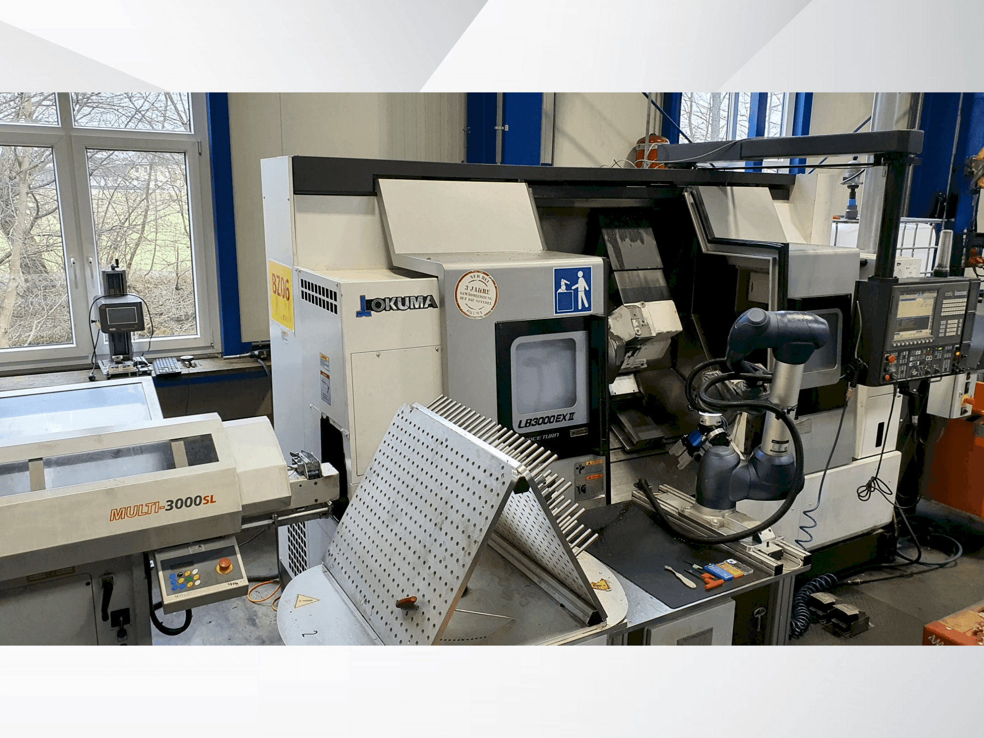 A Okuma LB3000 EX II  gép elölnézete