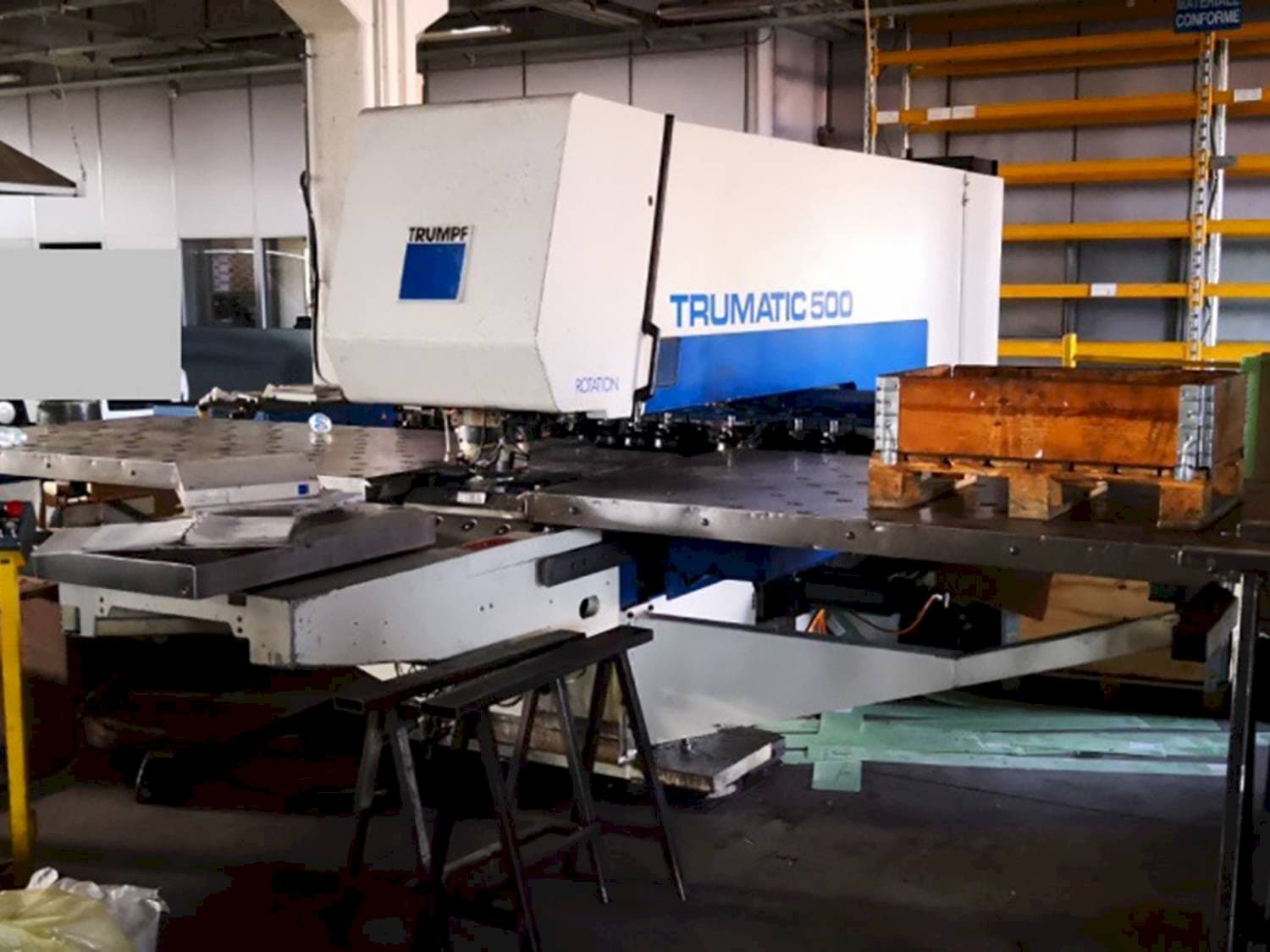 A Trumpf Trumatic 500R  gép elölnézete