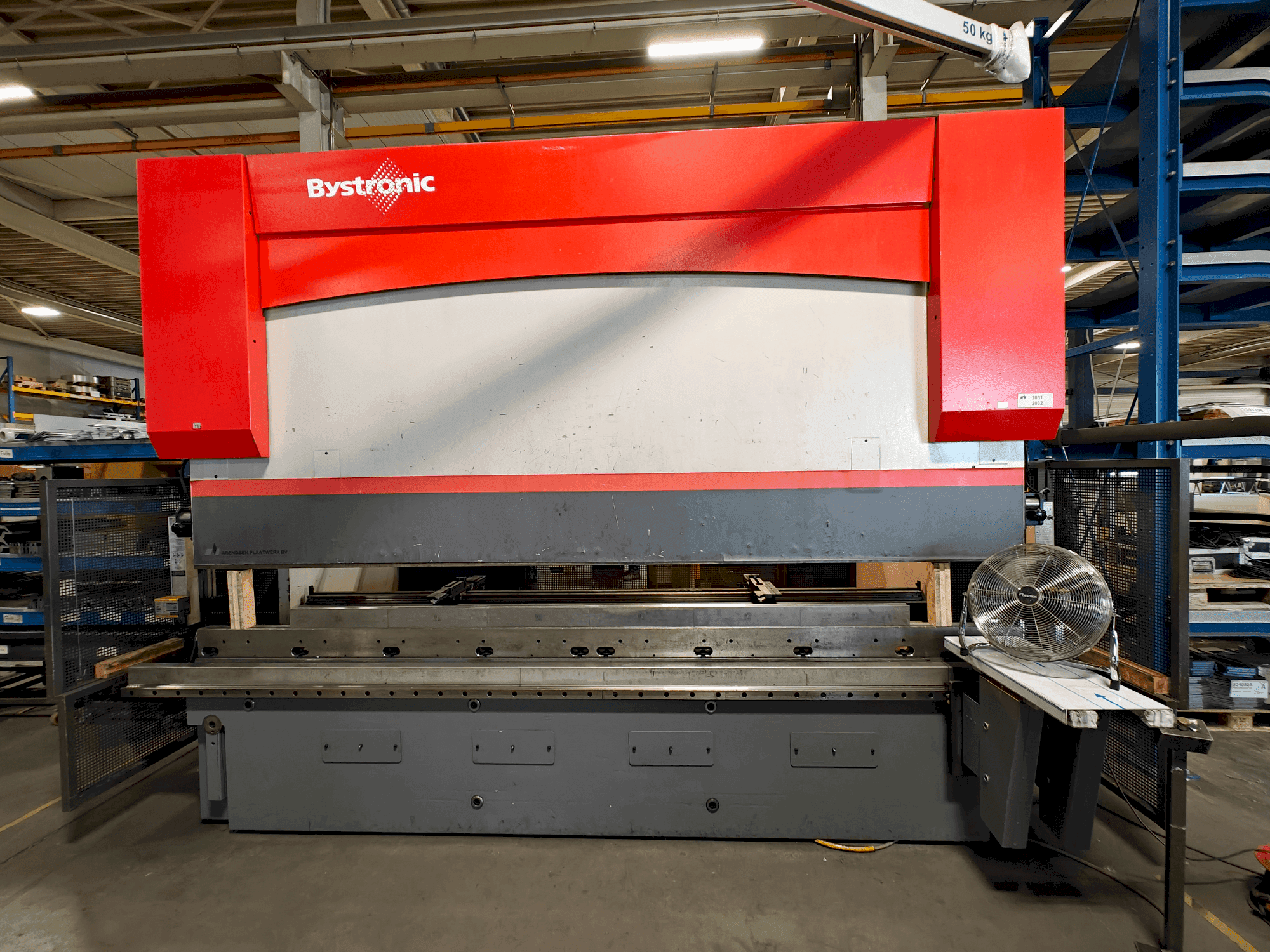 A Bystronic PR 200x4100  gép elölnézete