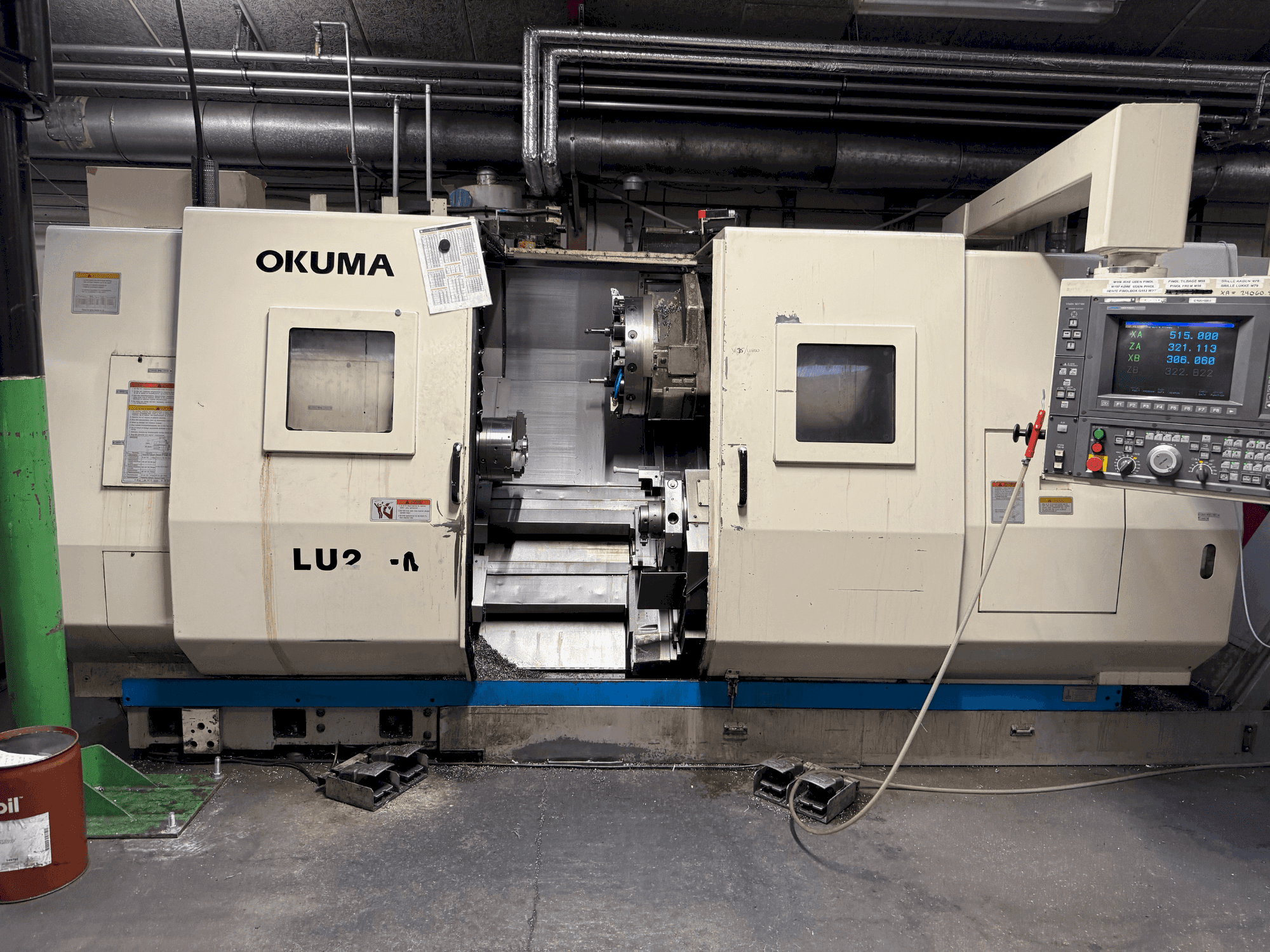A Okuma LU2-M  gép elölnézete