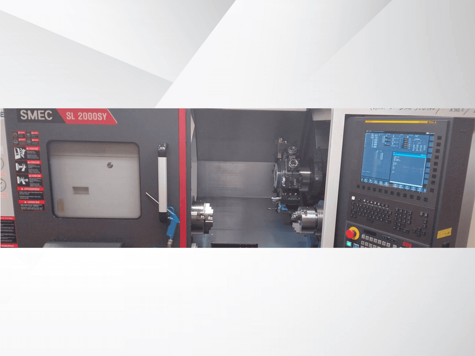 A SMEC SL 2000SY  gép elölnézete