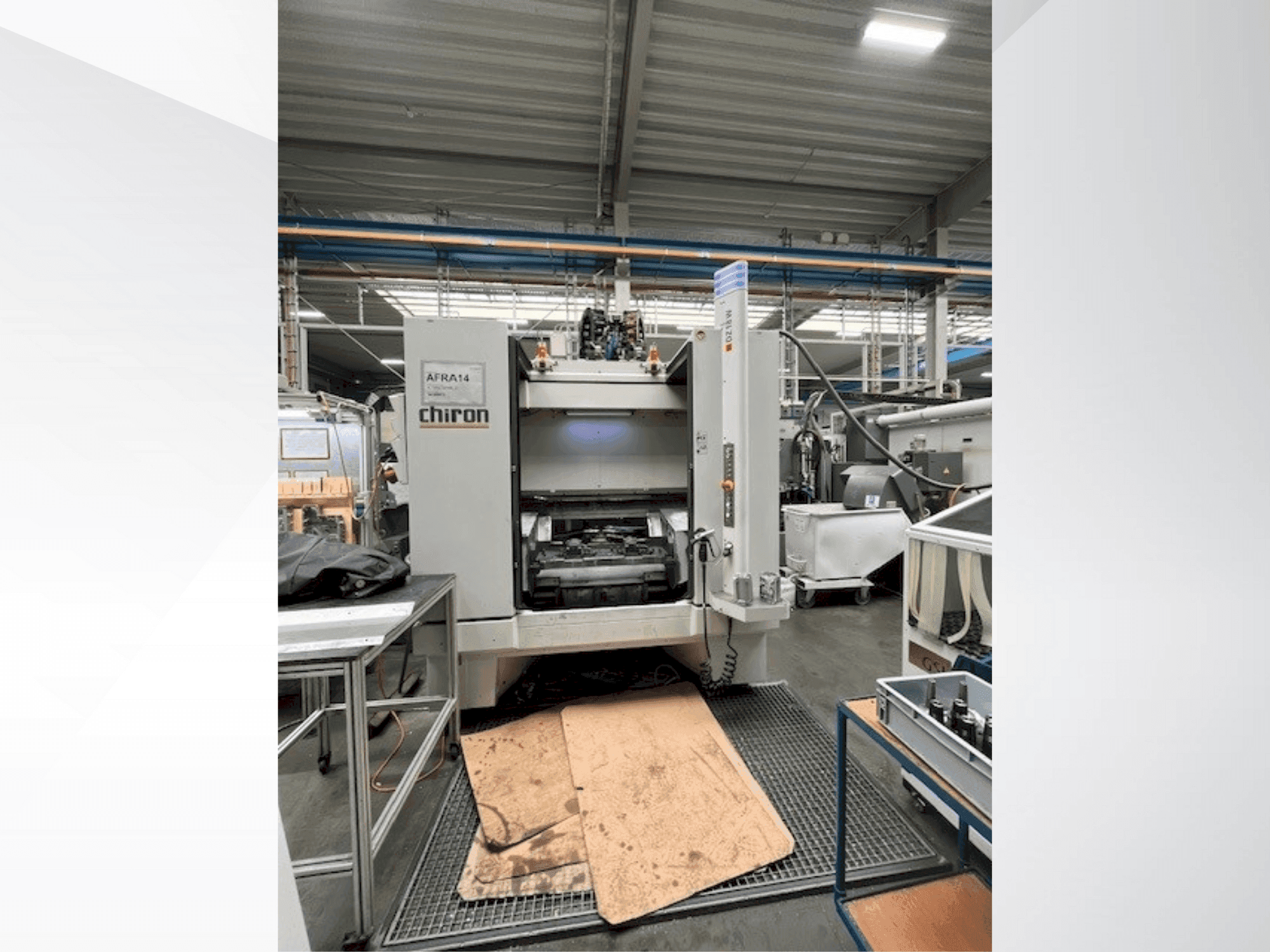 A CHIRON DZ 18 W  gép elölnézete