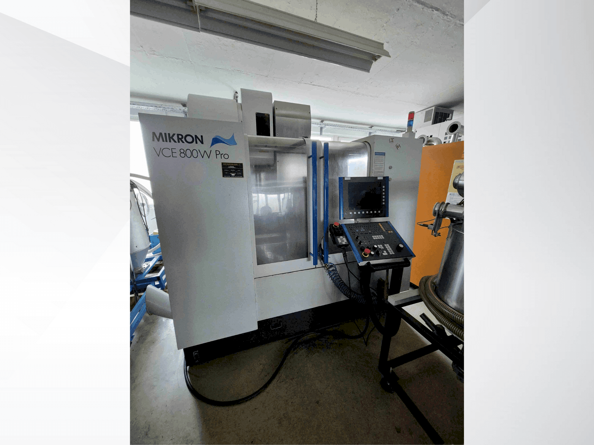 A MIKRON VCE 800W Pro  gép elölnézete