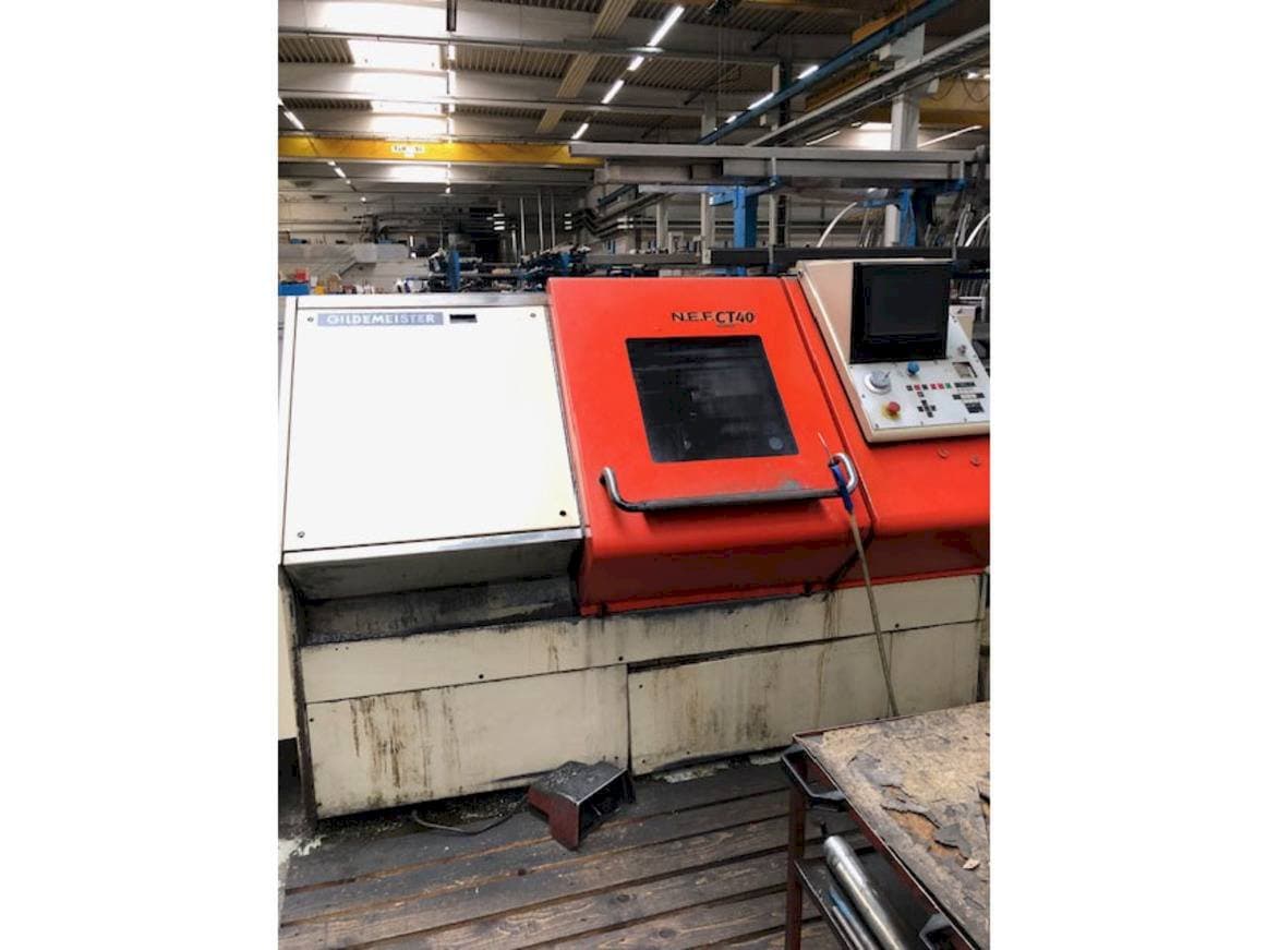 A Gildemeister NEF CT 40  gép elölnézete