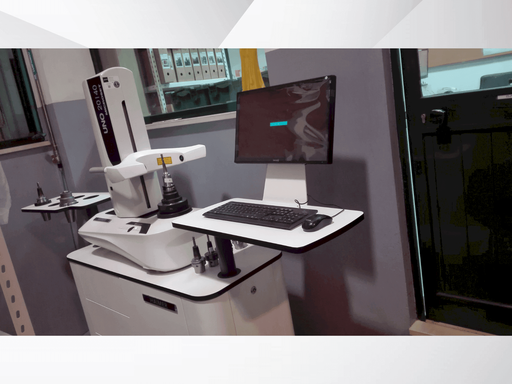 A HAIMER UNO 20/40 microset  gép elölnézete