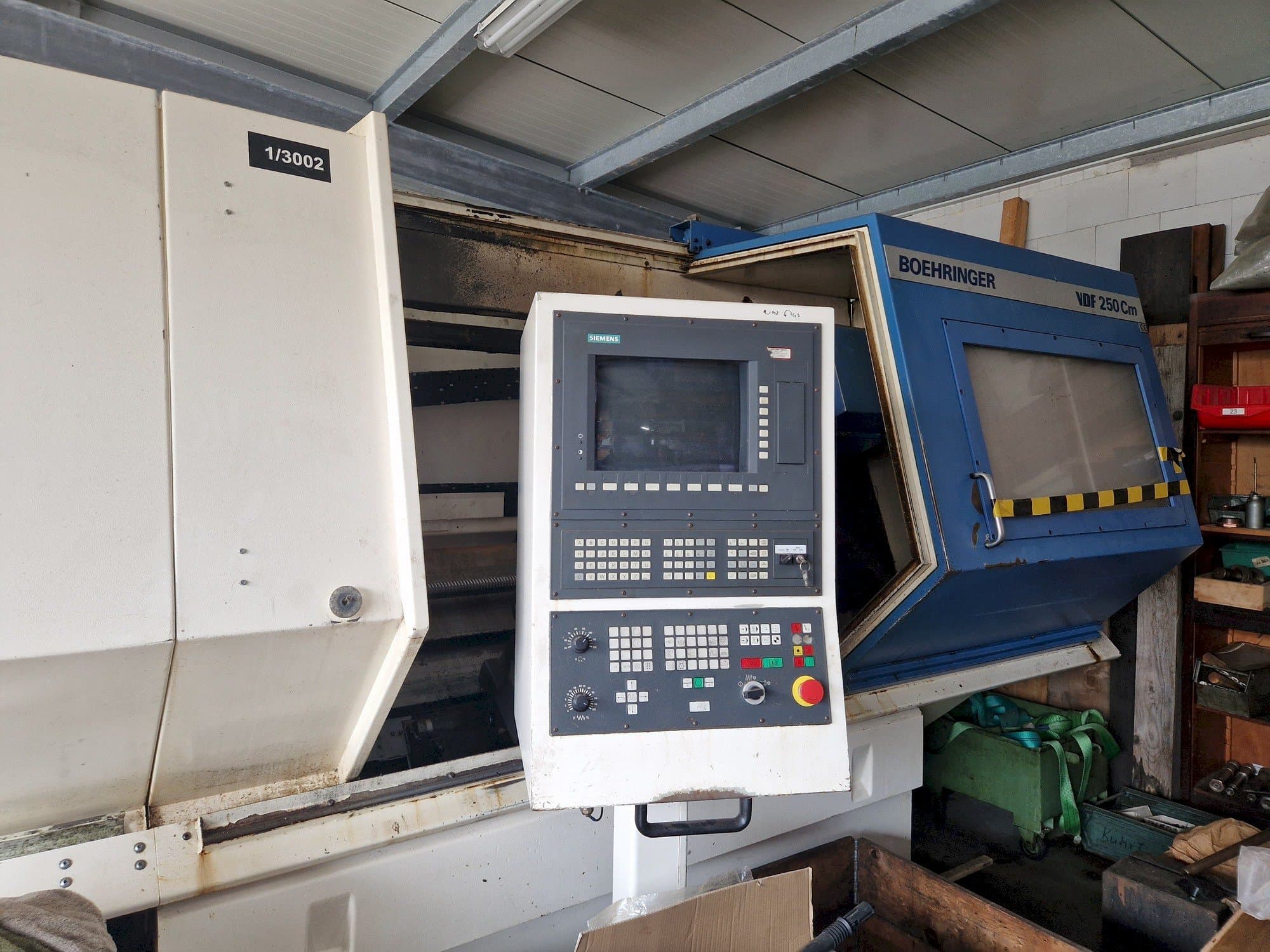 A BOEHRINGER VDF 250 Cm  gép elölnézete