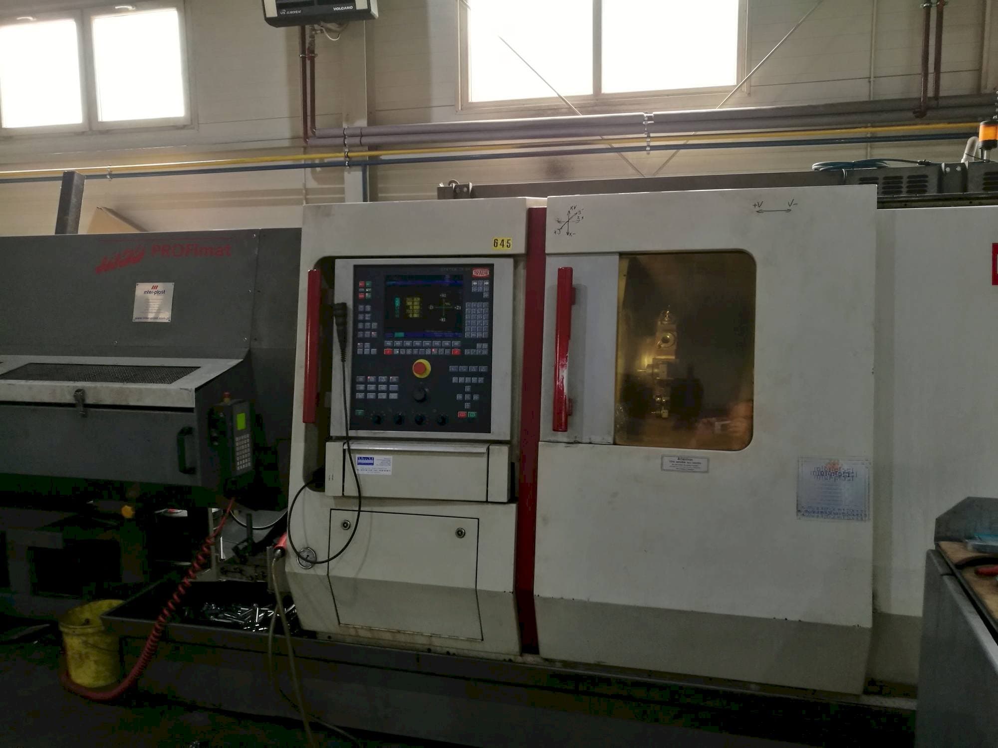 A TRAUB TNC 42/65  gép elölnézete