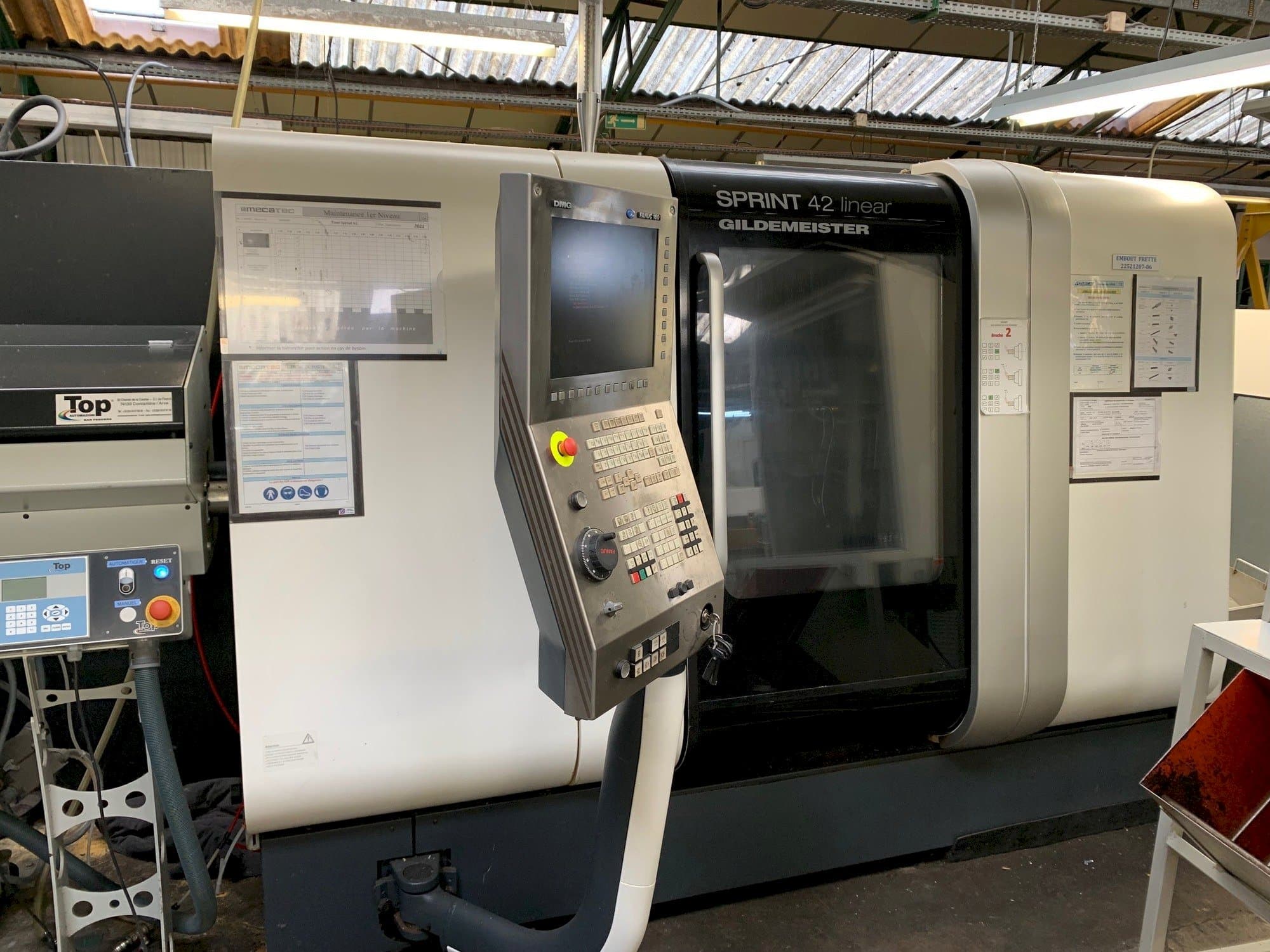 A DMG SPRINT 42 linear  gép elölnézete