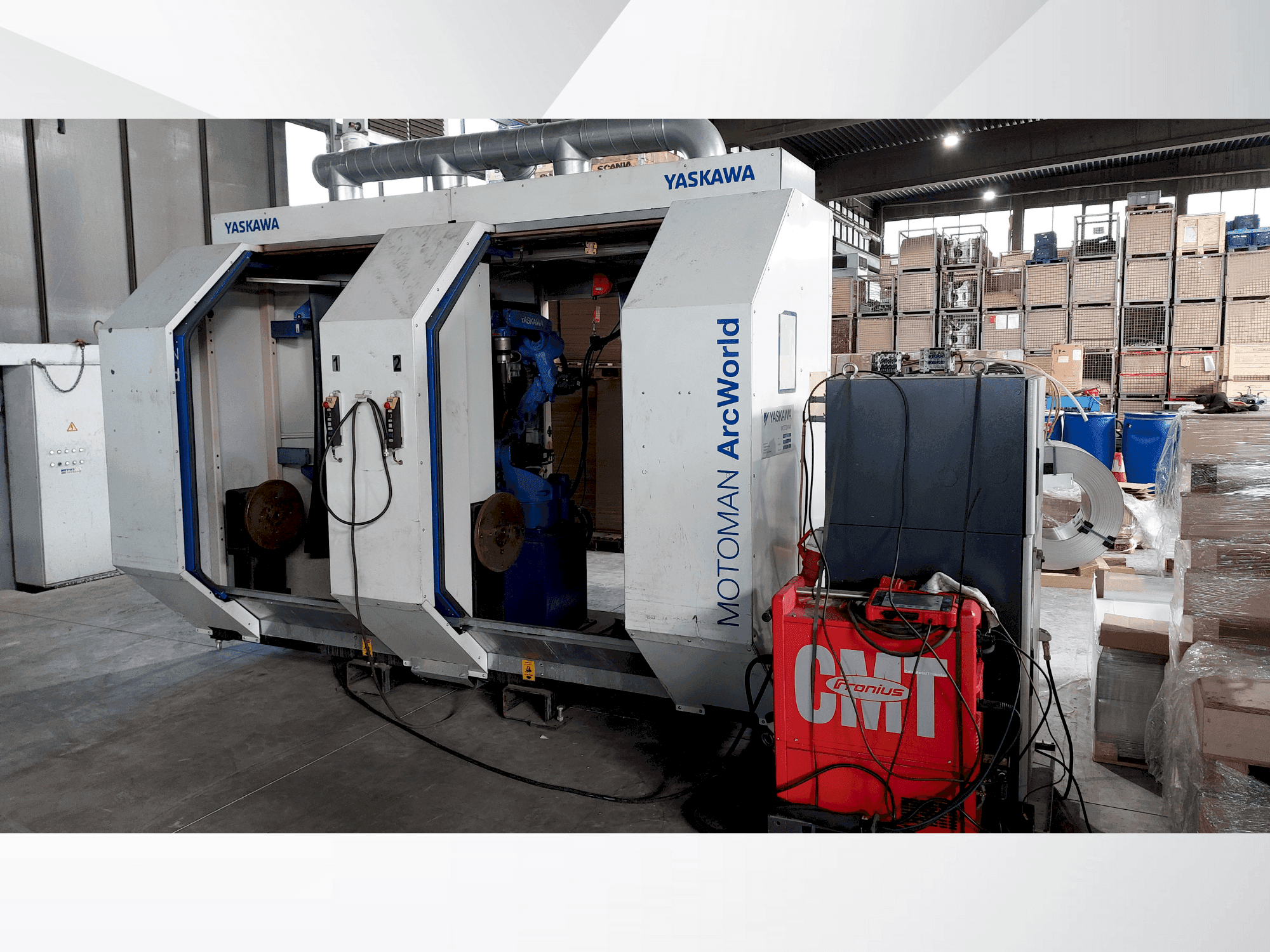A Yaskawa Motoman ArcWorld  gép elölnézete