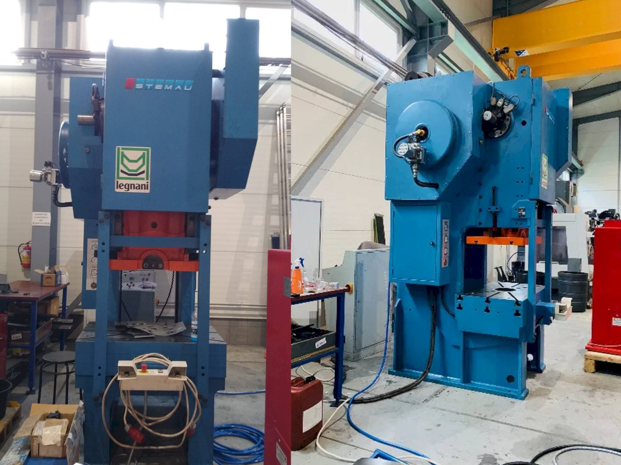 A LEGNANI FACS 160R  gép elölnézete