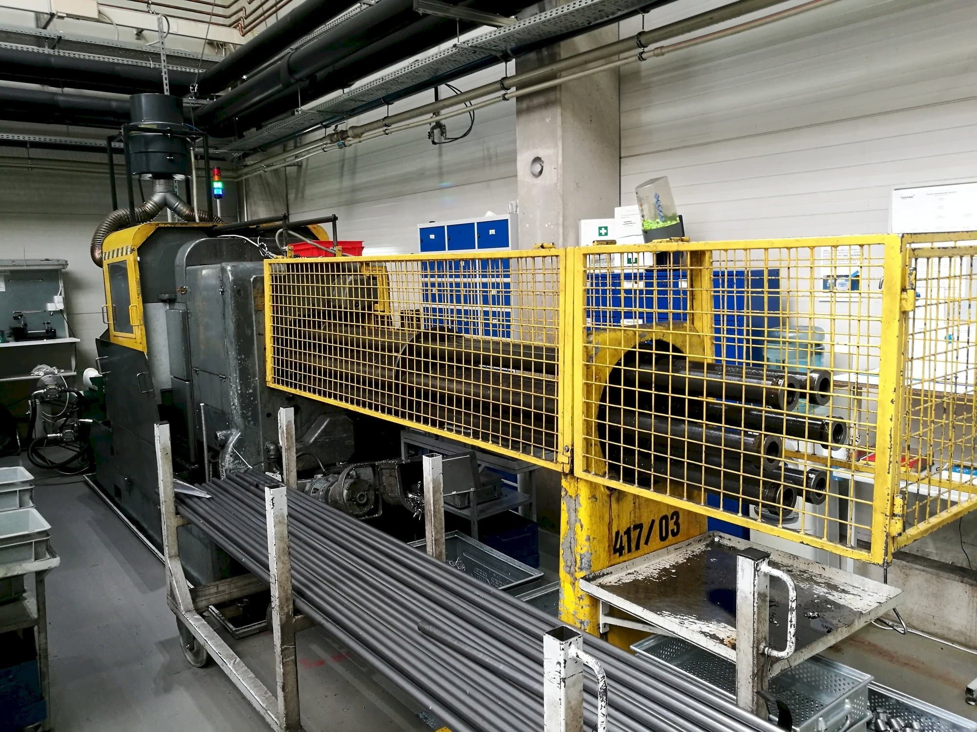 A Wickman 1  3/8"-6  gép elölnézete