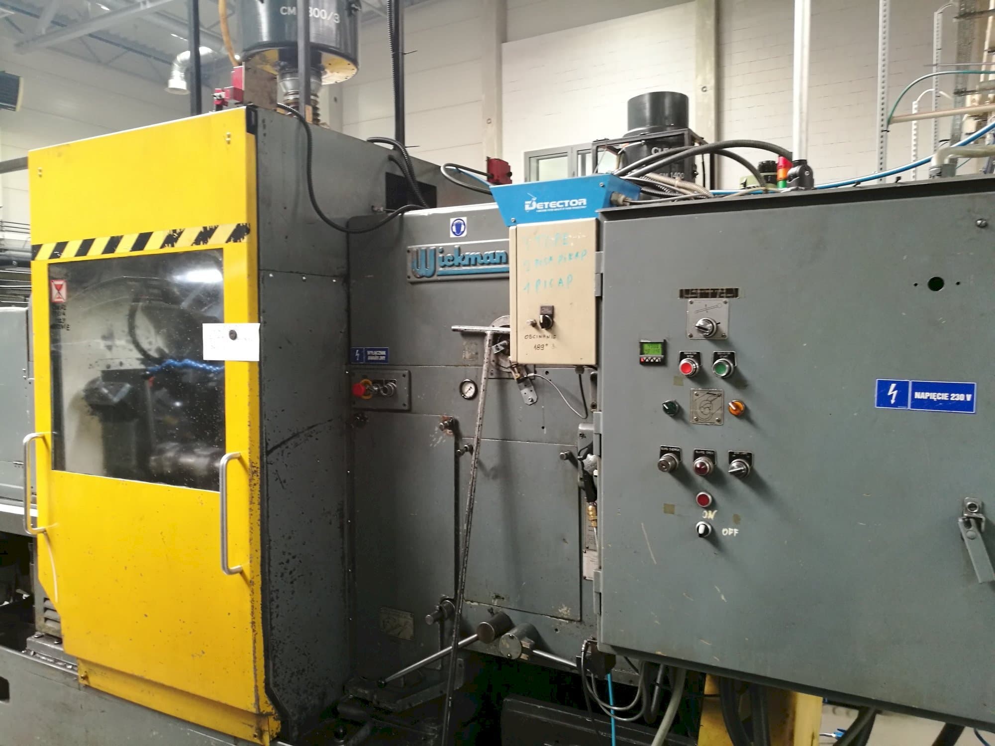 A Wickman 2  1/4"-6  gép elölnézete