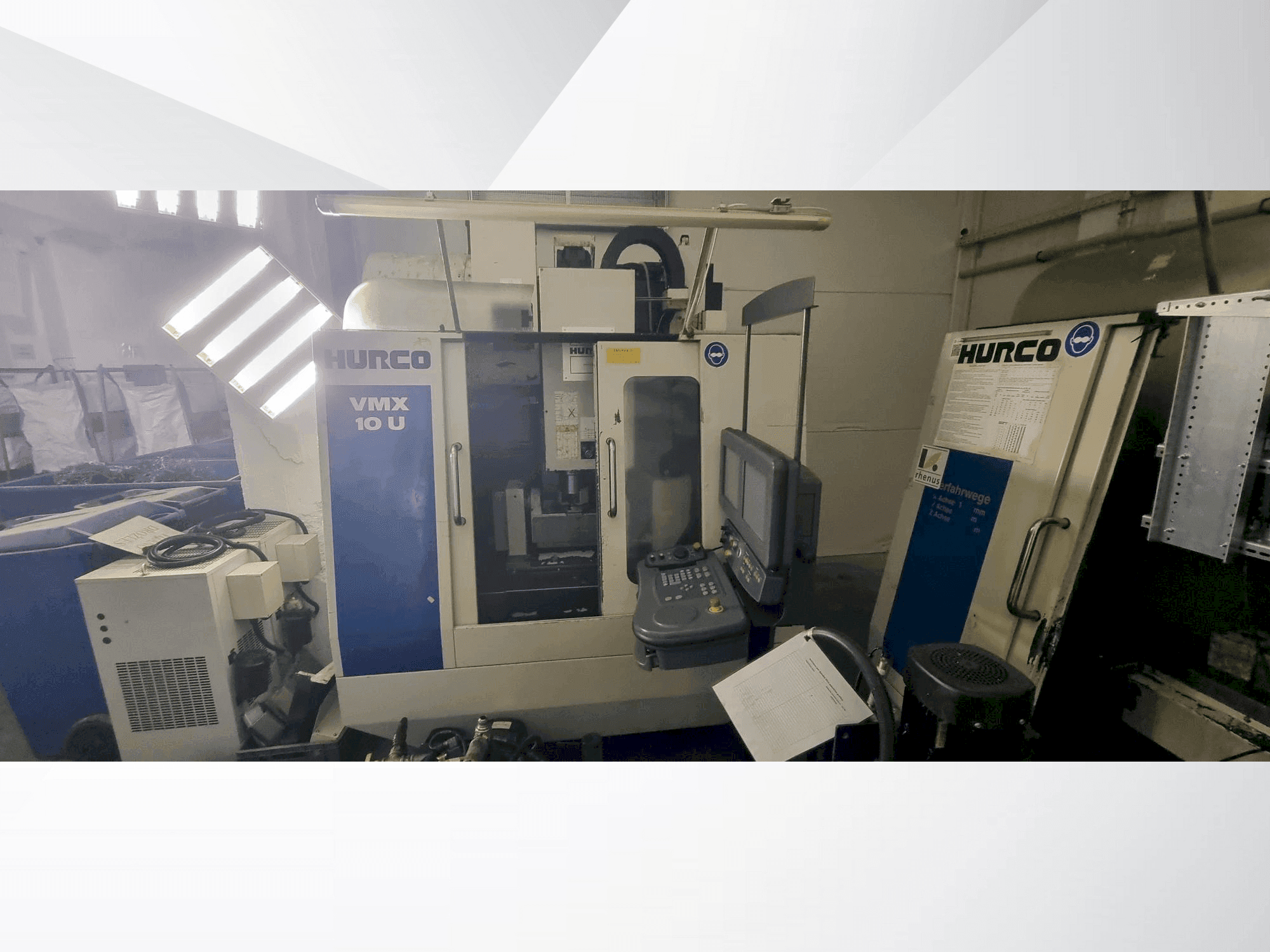 A Hurco VMX 10U  gép elölnézete