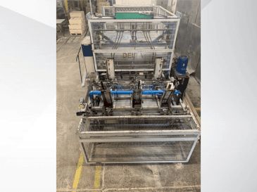 A DELTA pallet nailing machine line  gép elölnézete