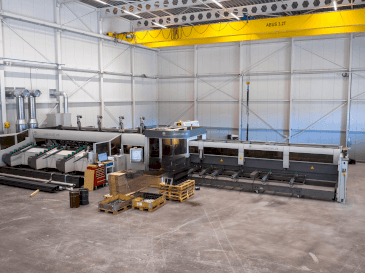 A BLM Adige LT8 4kW Co2  gép elölnézete