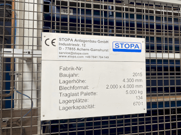 A TRUMPF STOPA LiftMasterCompact gép elölnézete