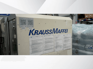 A Krauss Maffei 340 c2/80 gép elölnézete