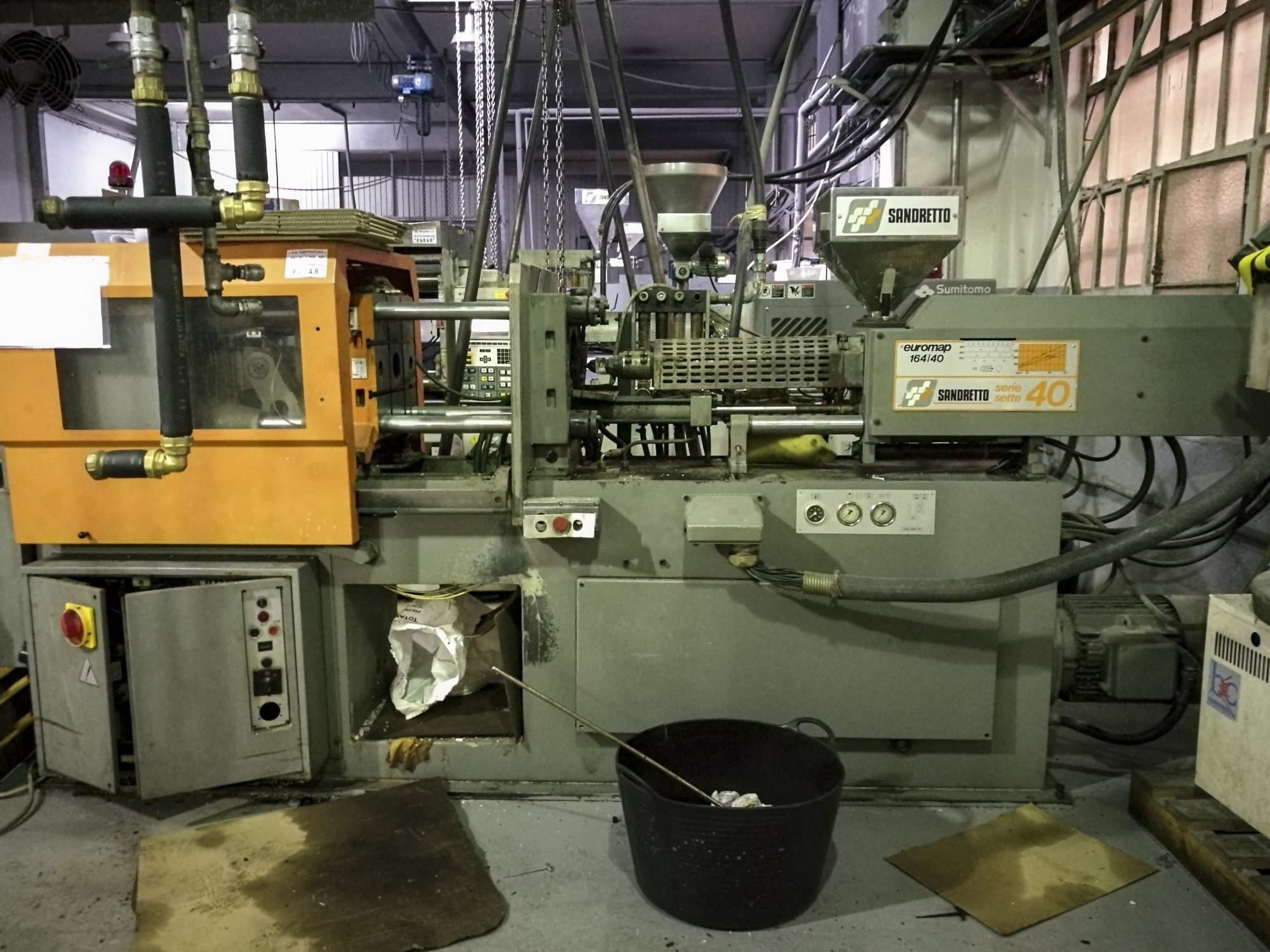 A SANDRETTO S.7.40  gép elölnézete