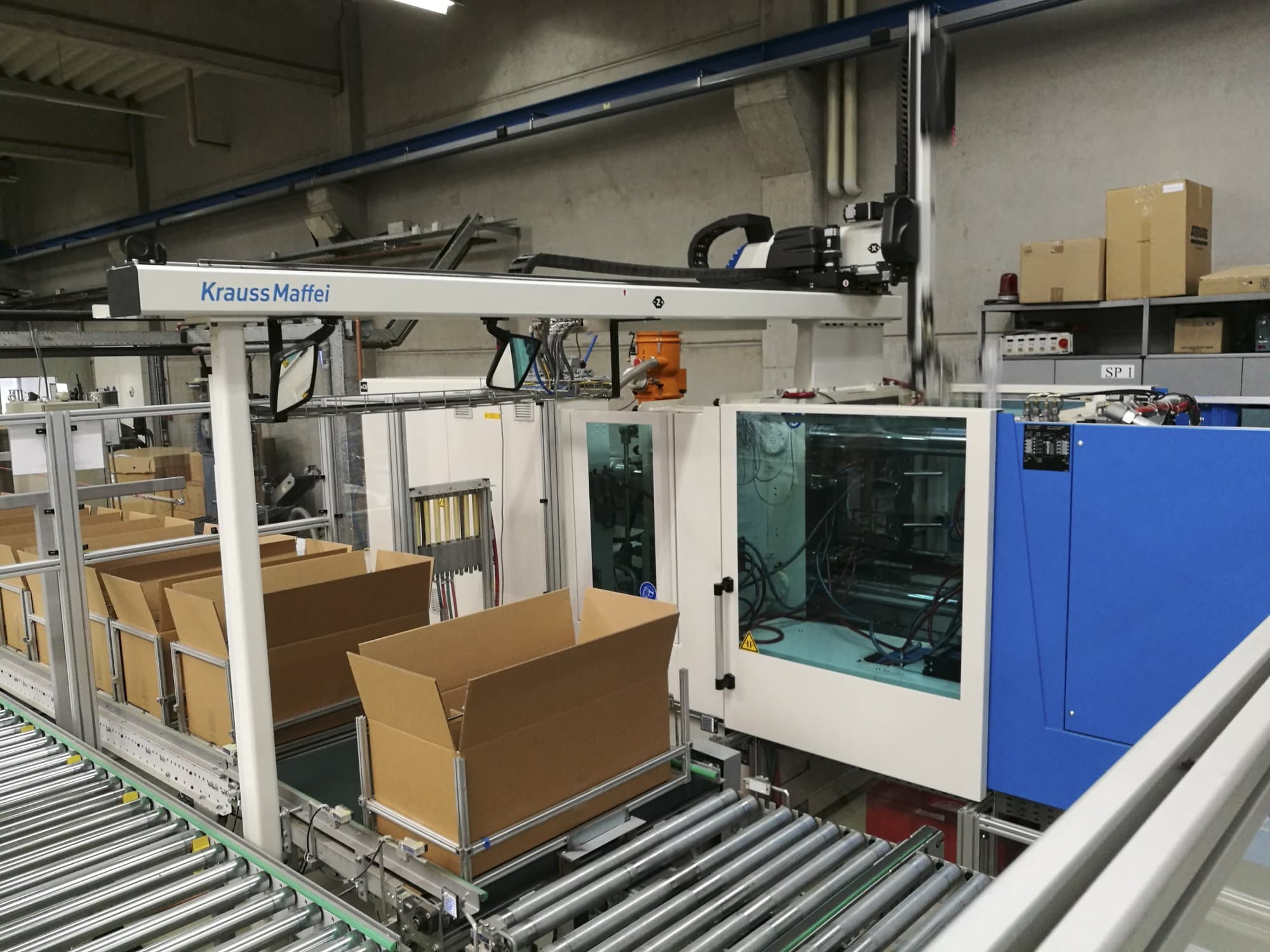 A Krauss Maffei 200-750 CX  gép jobb nézete