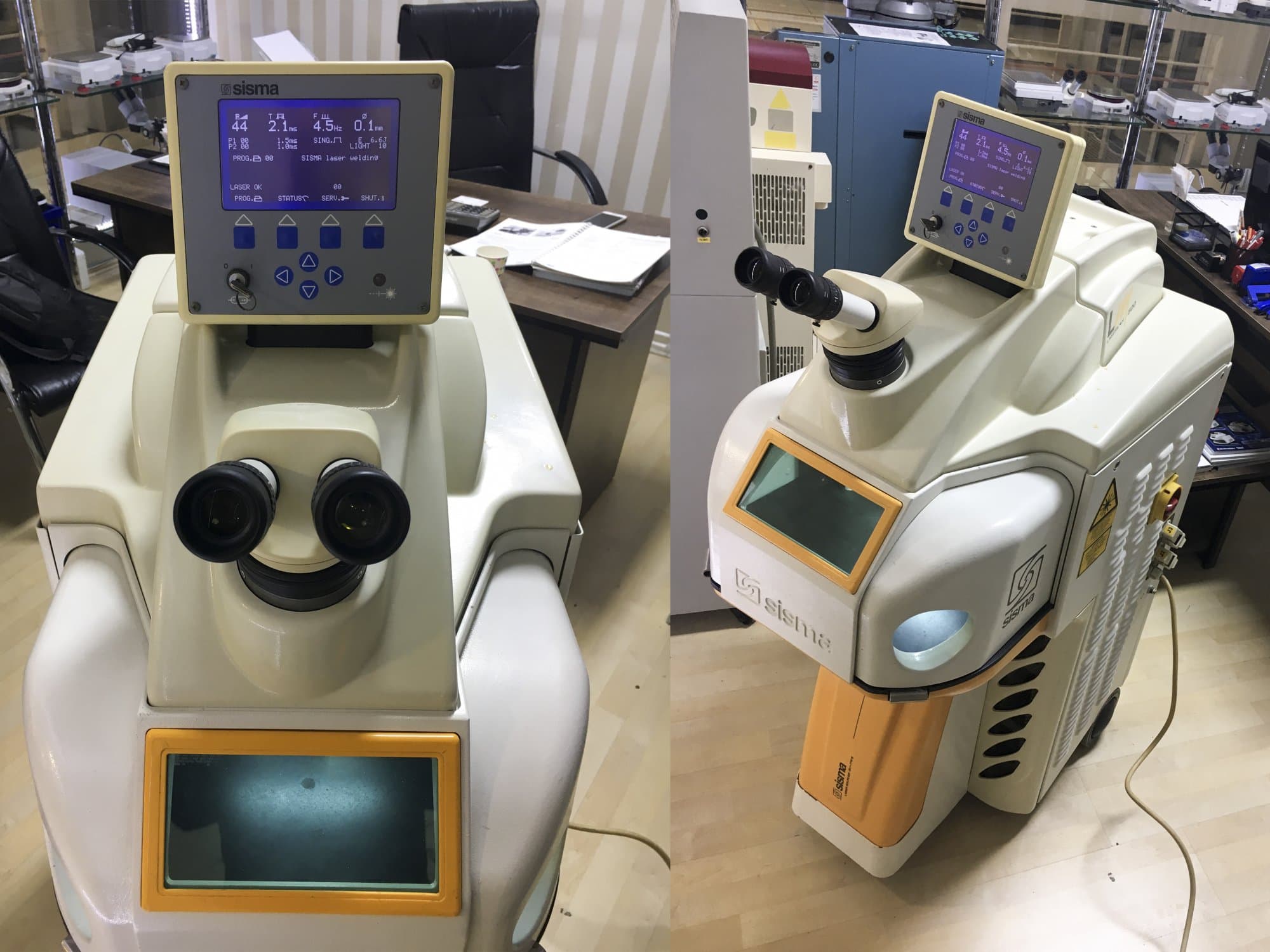 A Sisma LM 500  gép elölnézete